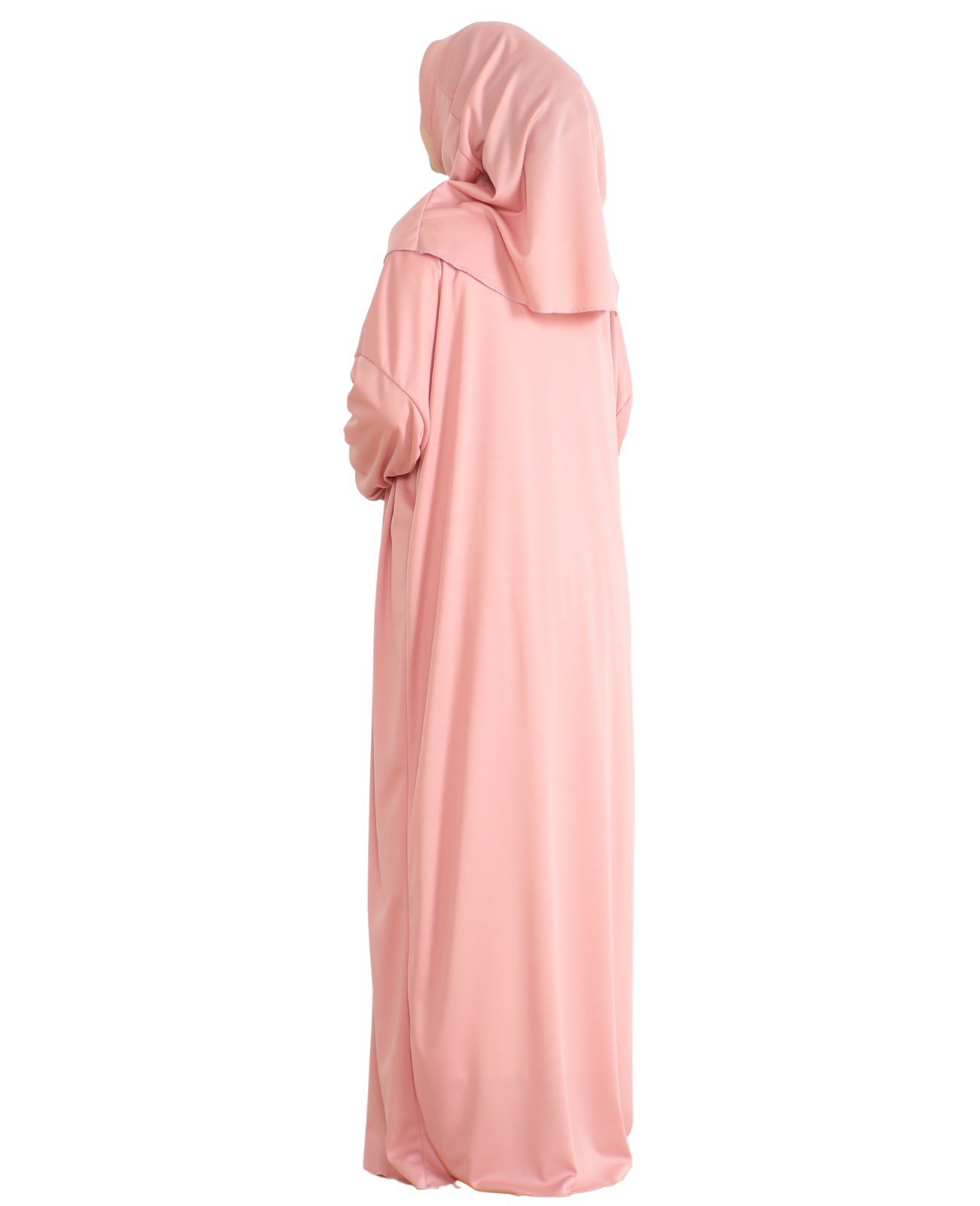 Gebetskleidung für Frauen mit Hijab, muslimische Outfits, lange Robe, Abaya, türkische islamische Kleider, Dubai, Kaftan mit Rosenkranz