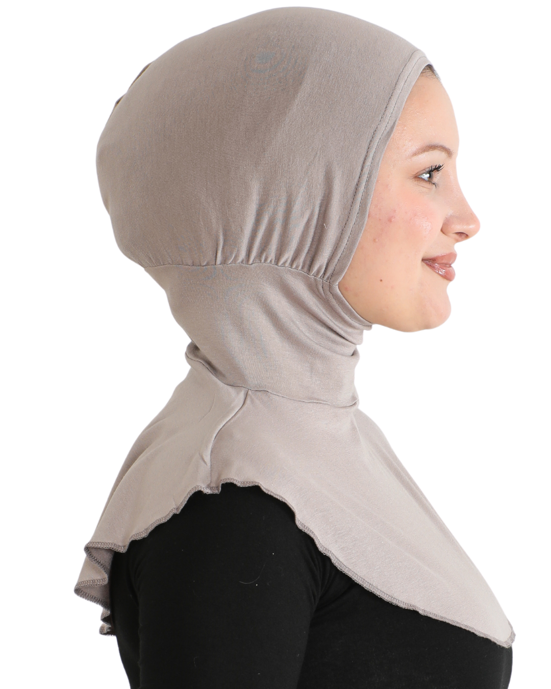 Sport Hijab With Neck Collar - Black