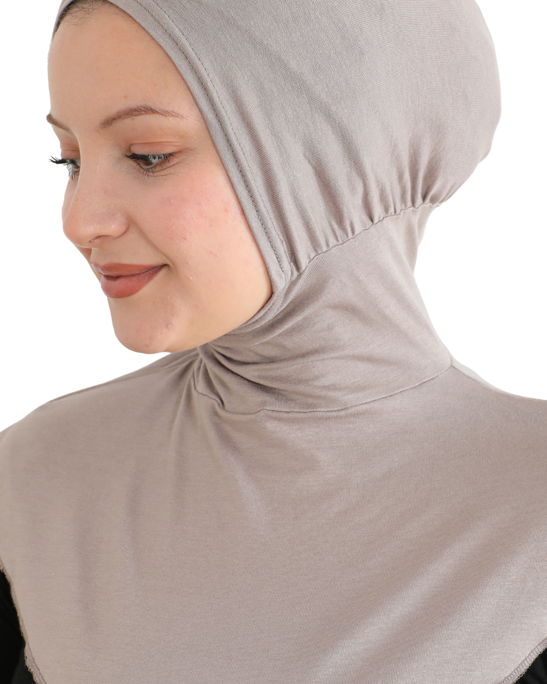 Sport Hijab With Neck Collar - Black