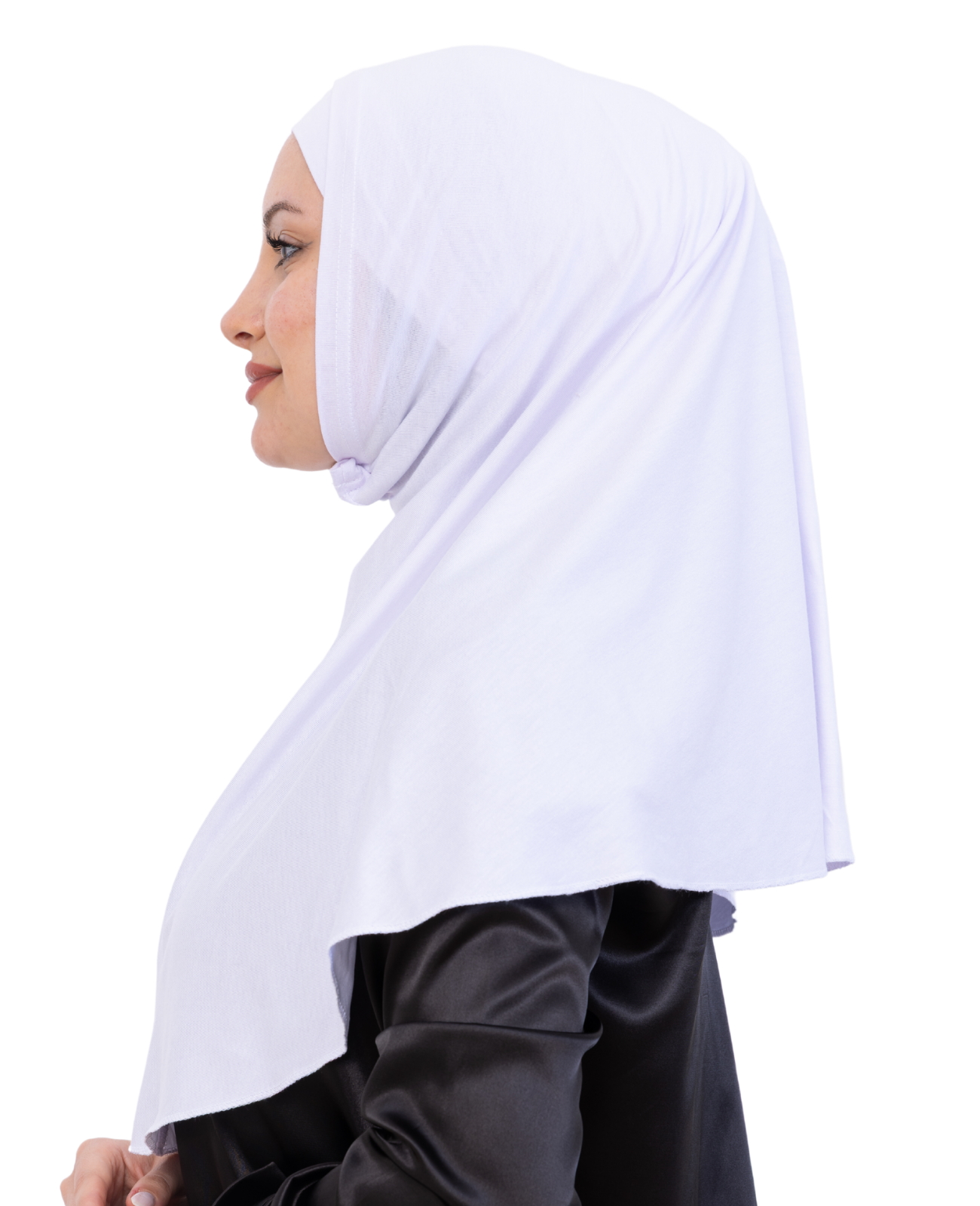 Instant Hijab With Cap Non Pleated - Black