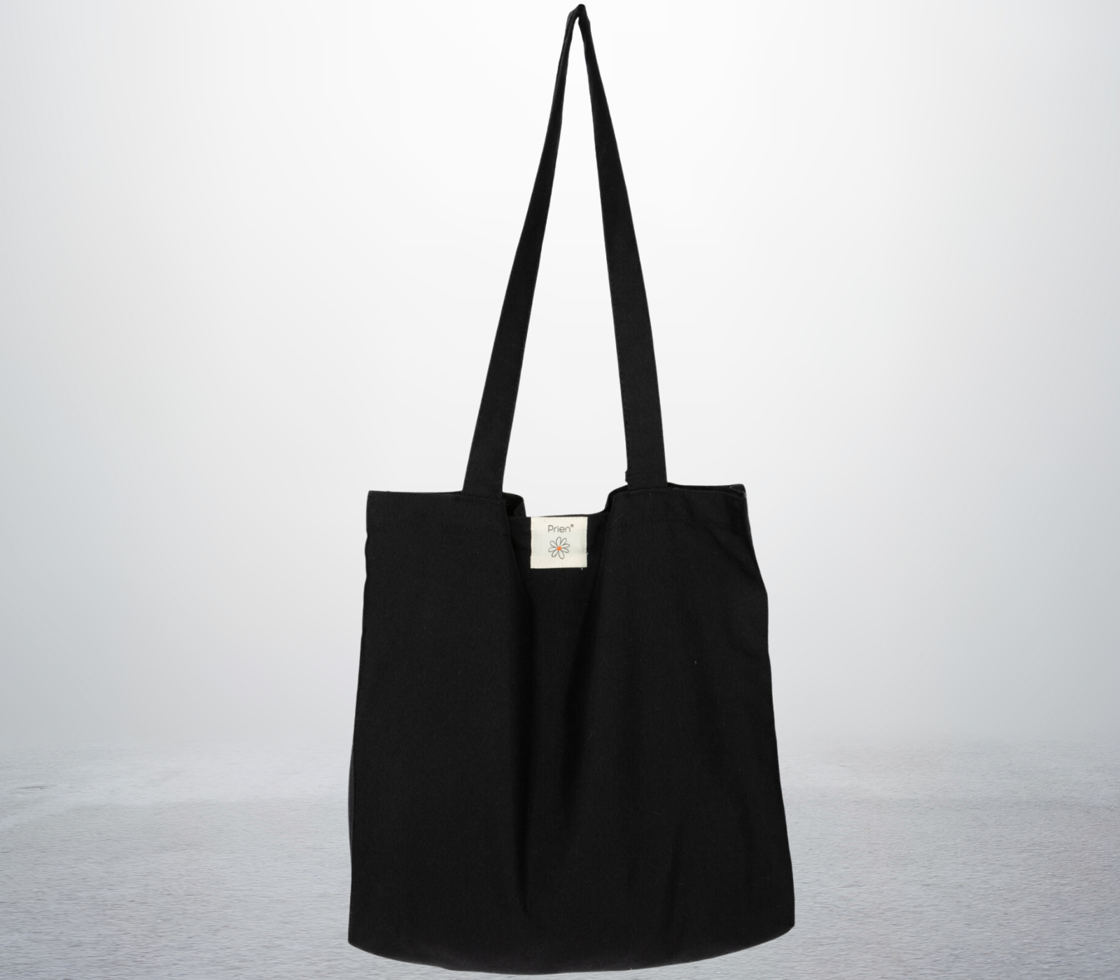 Cotton Tote Bag for Women - Black