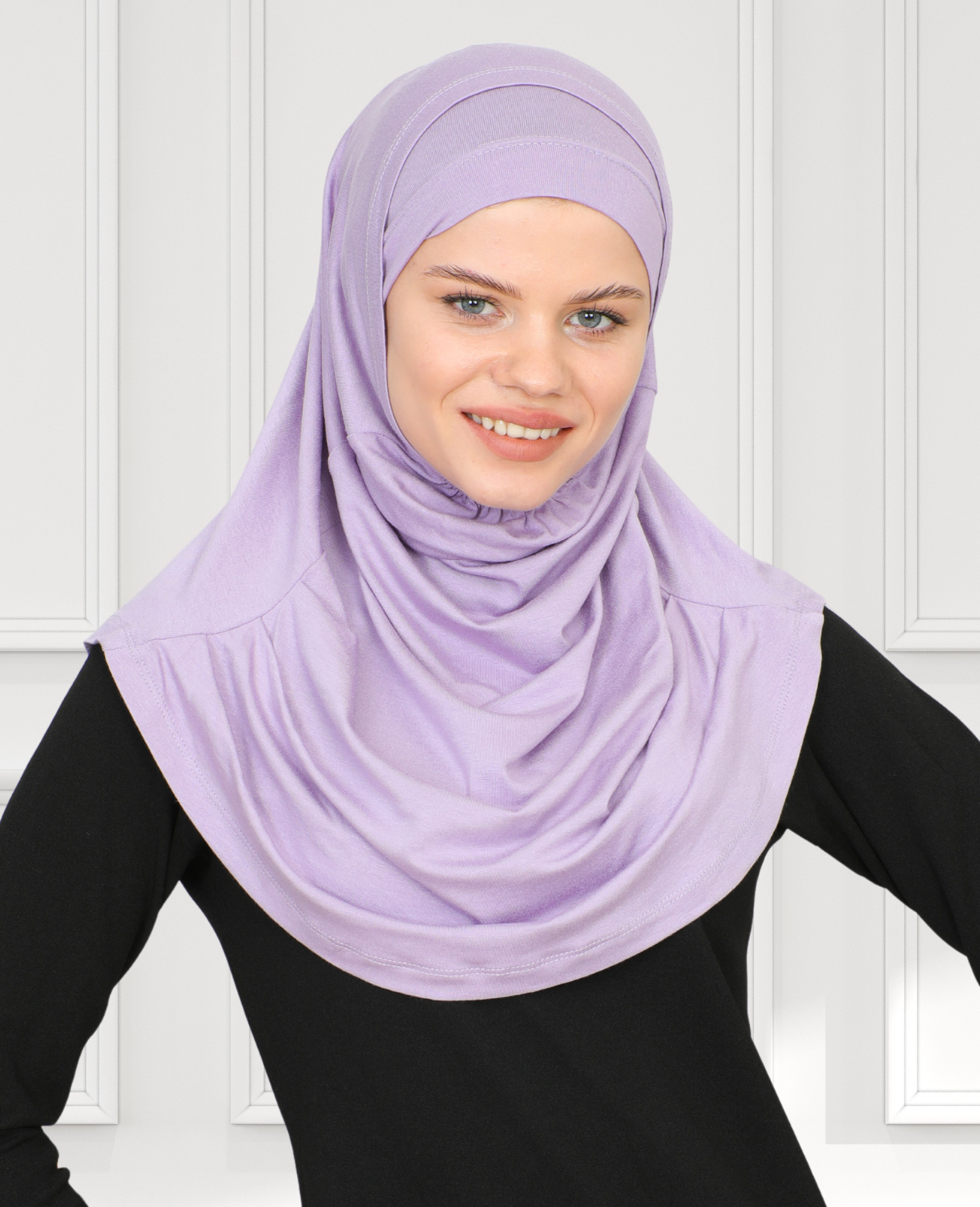 Chic Ready To Wear Hijab For Women - Lila