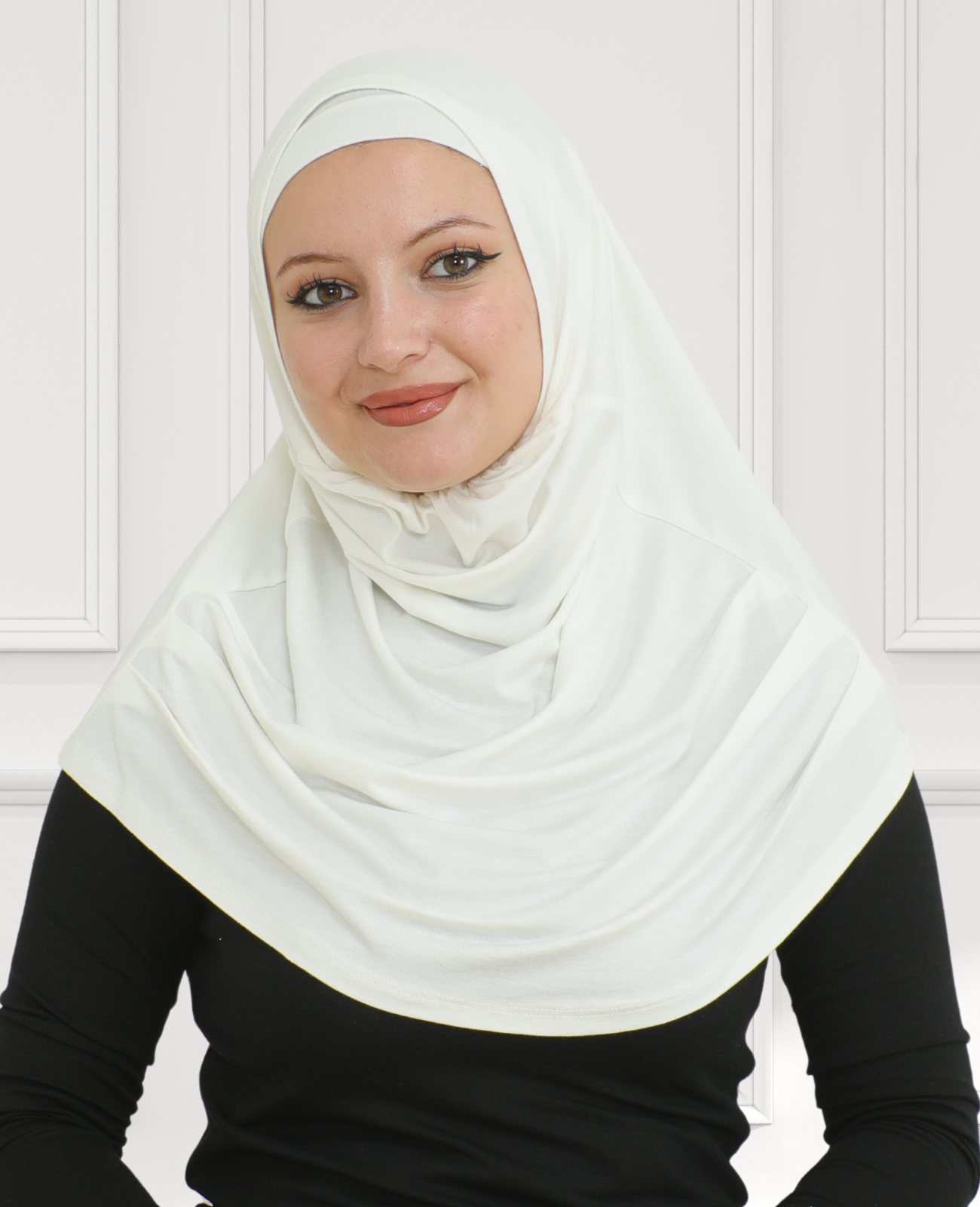 Chic Ready To Wear Hijab For Women - Cream