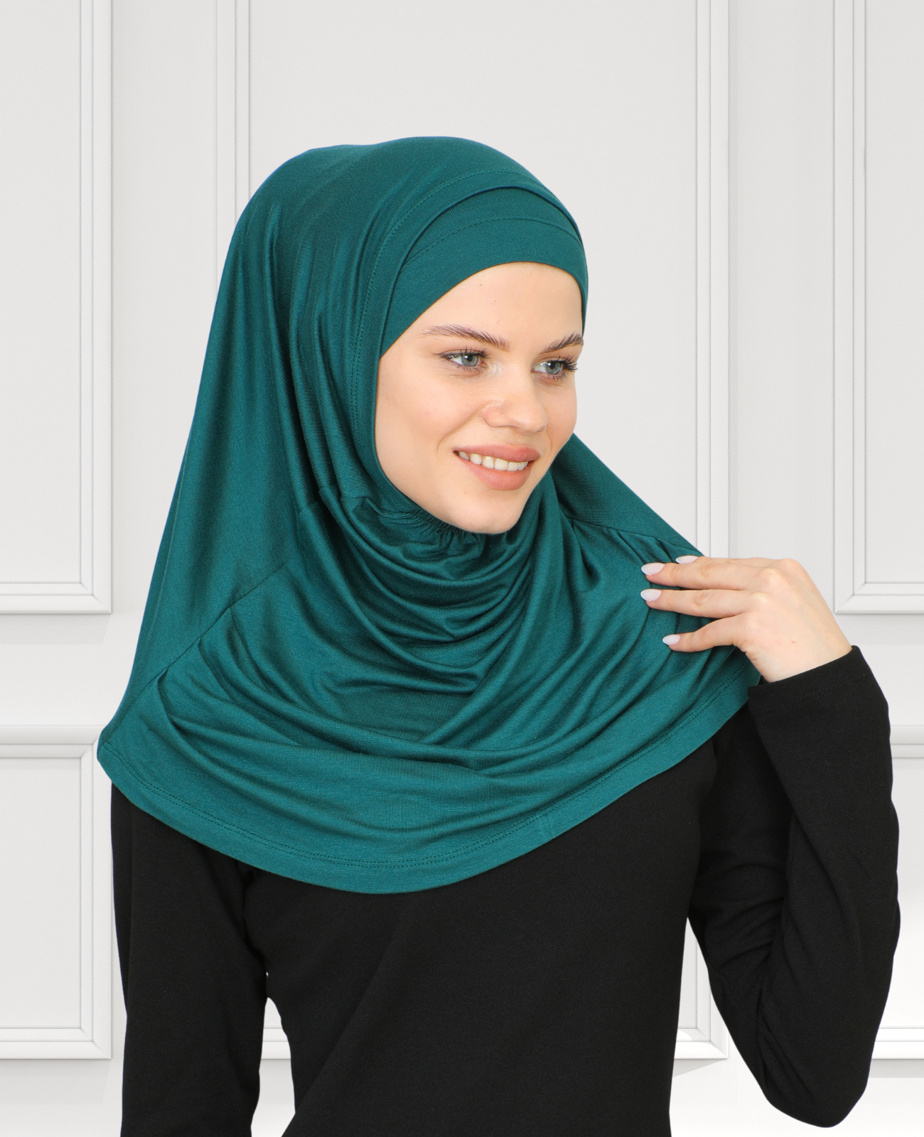 Chic Ready To Wear Hijab For Women - Emerald