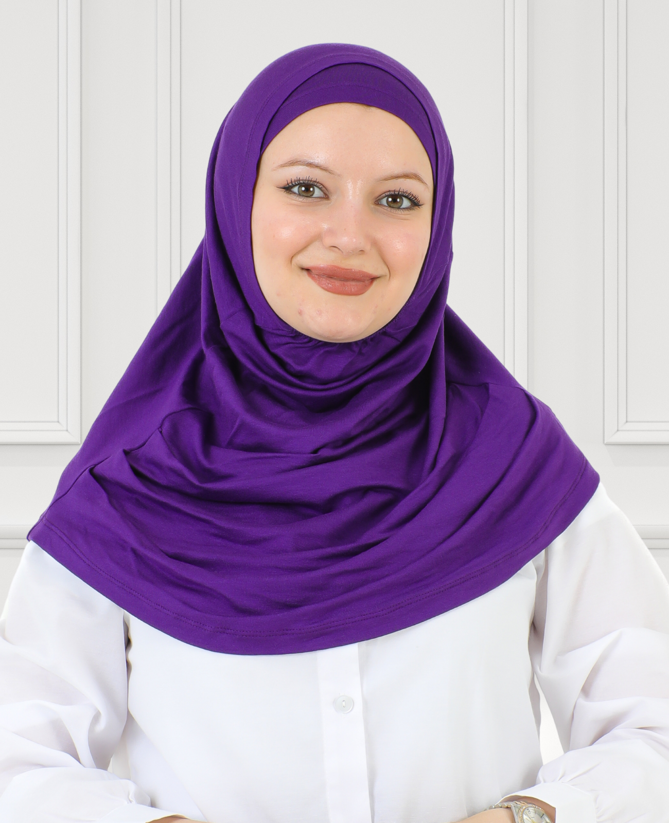 Chic Ready To Wear Hijab For Women - Purple