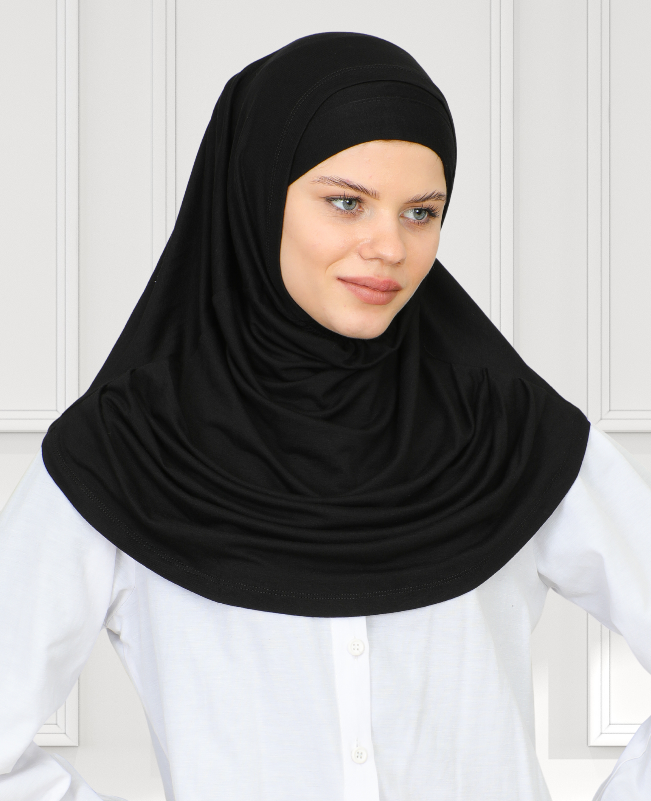 Chic Ready To Wear Hijab For Women - Black