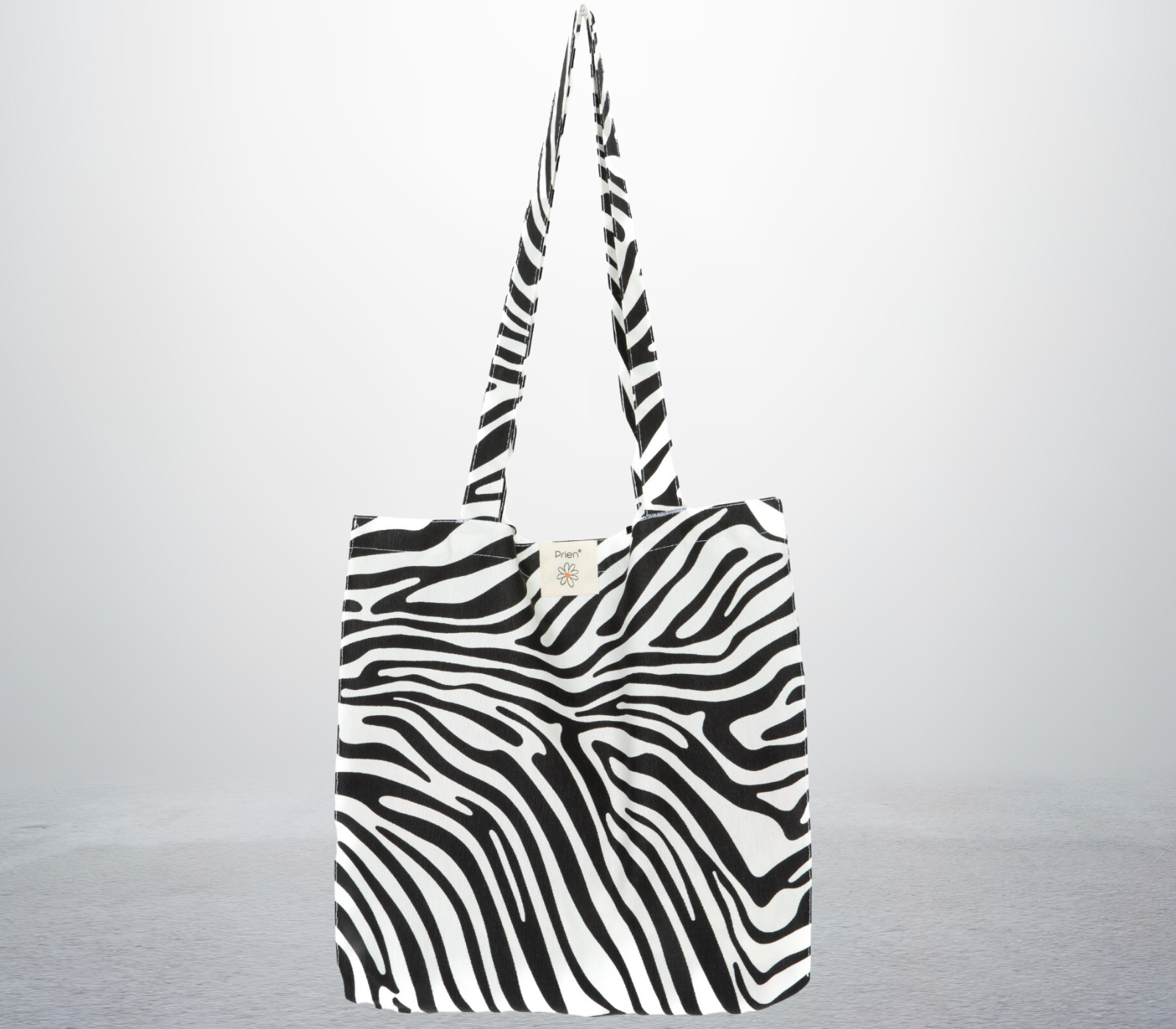 Cotton Tote Bag For Women - Zebra