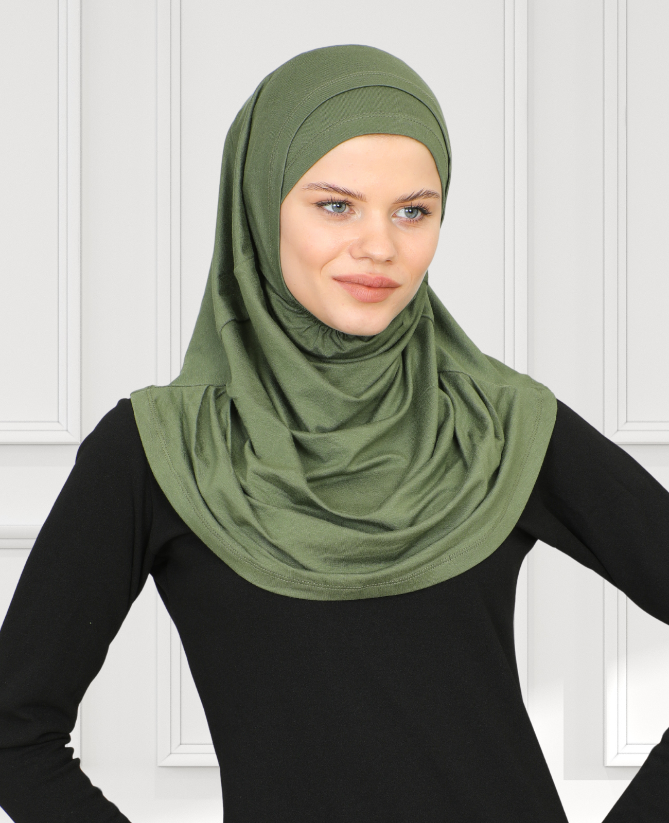 Chic Ready To Wear Hijab For Women - Khaki