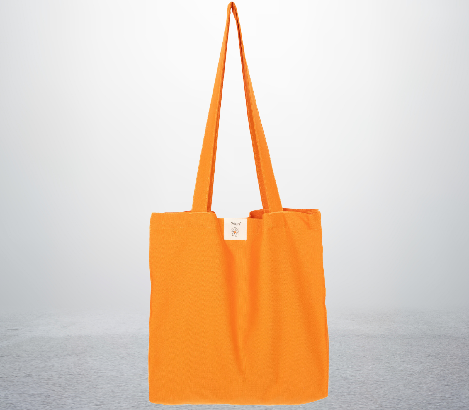 Cotton Tote Bag for Women - Orange