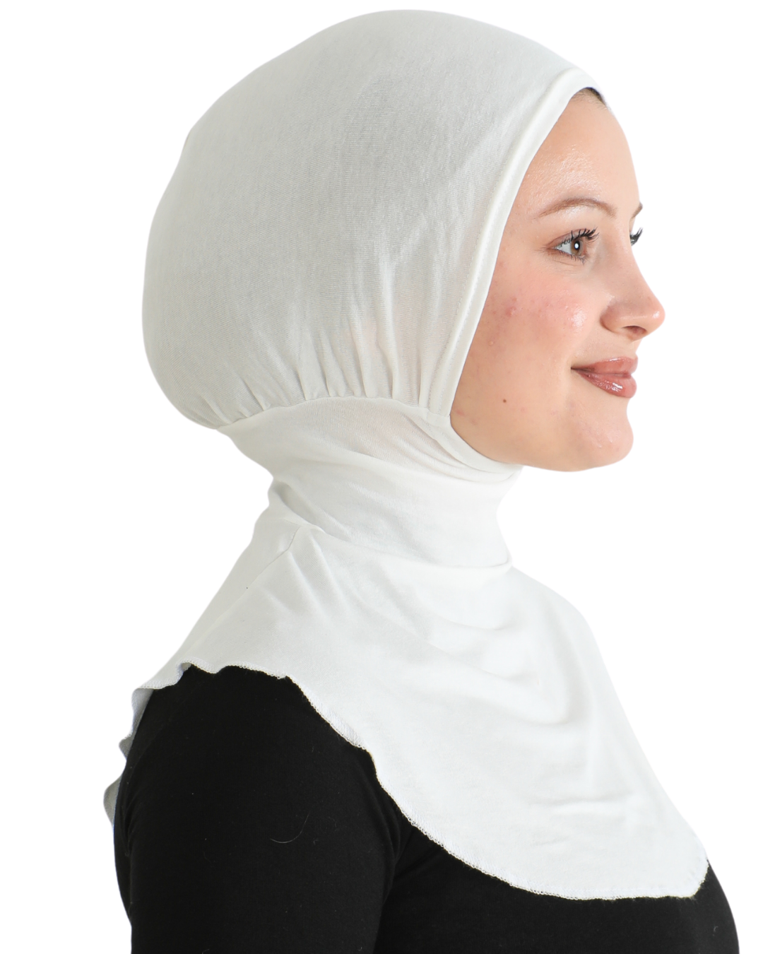 Sport Hijab With Neck Collar - Black