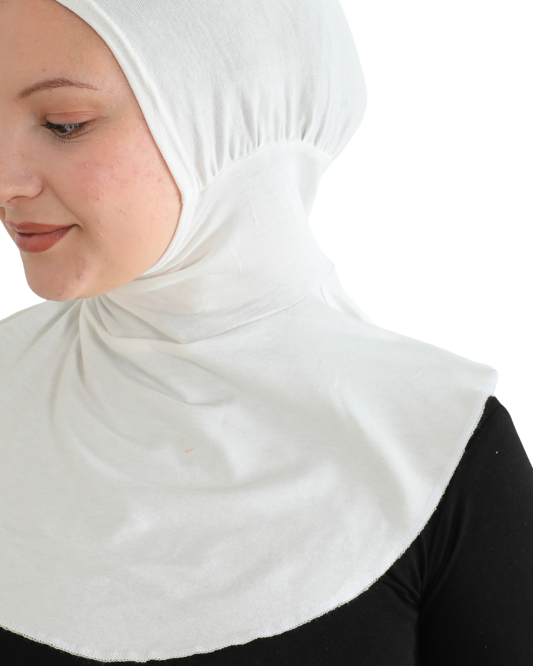 Sport Hijab With Neck Collar - Black