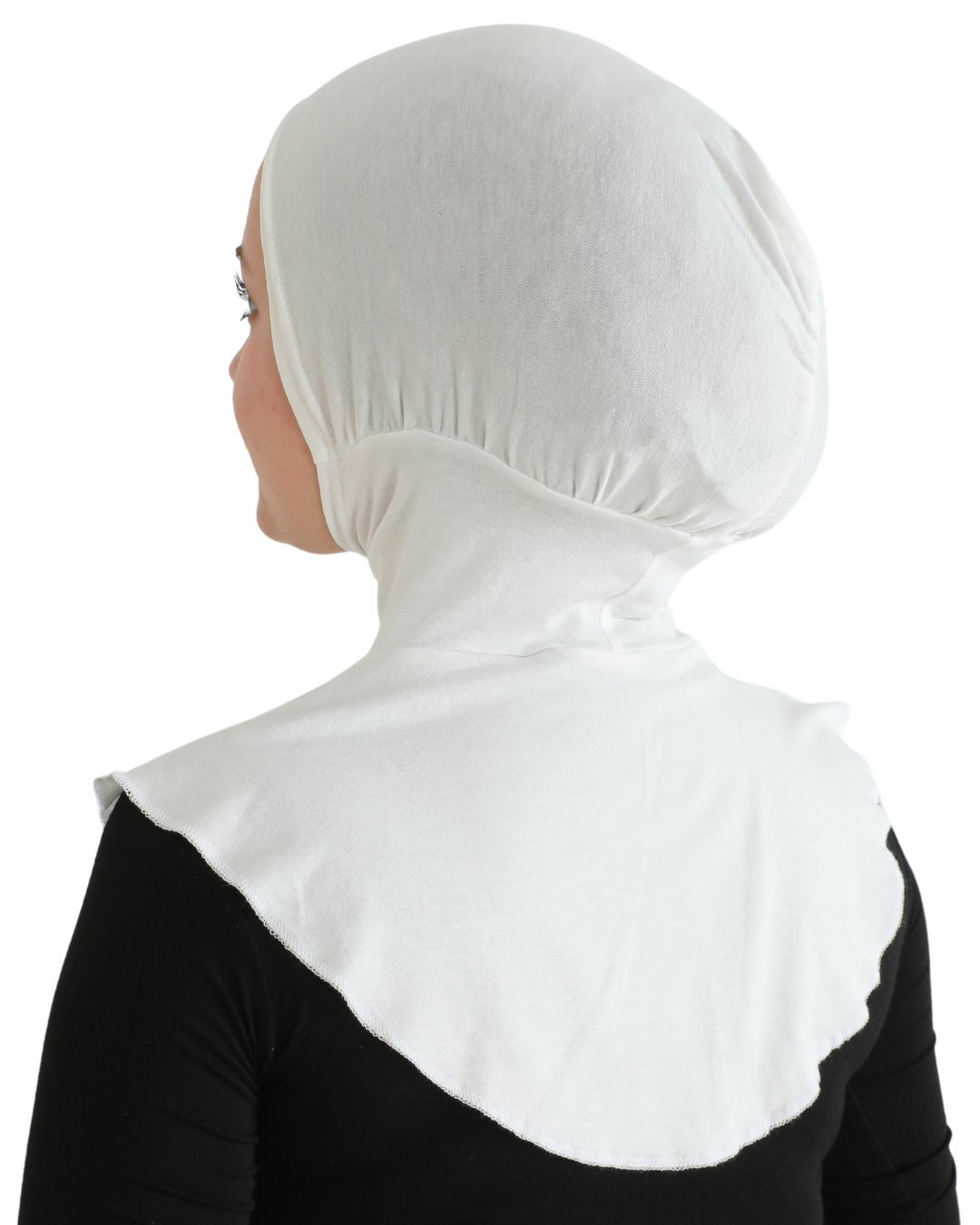 Sport Hijab With Neck Collar - Black