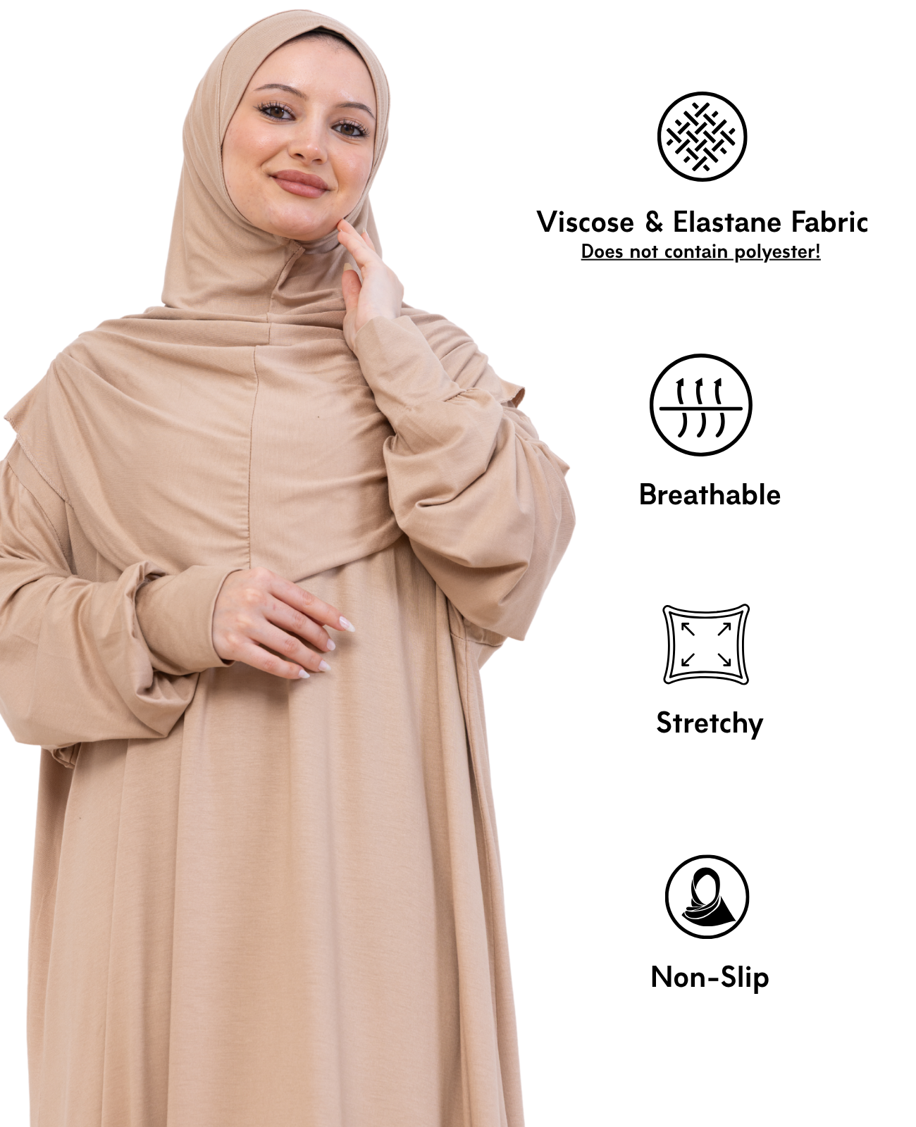 One Piece Prayer Dress Set Viscose
