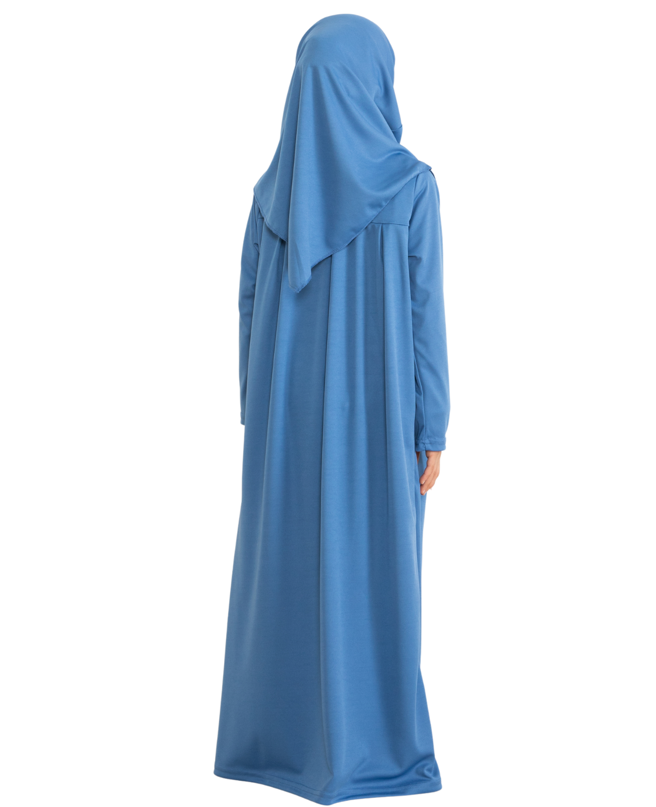 Dress For Girls With Hijab - Indigo Indigo / Standard Dress For Girls With Hijab - Indigo Indigo / Standard