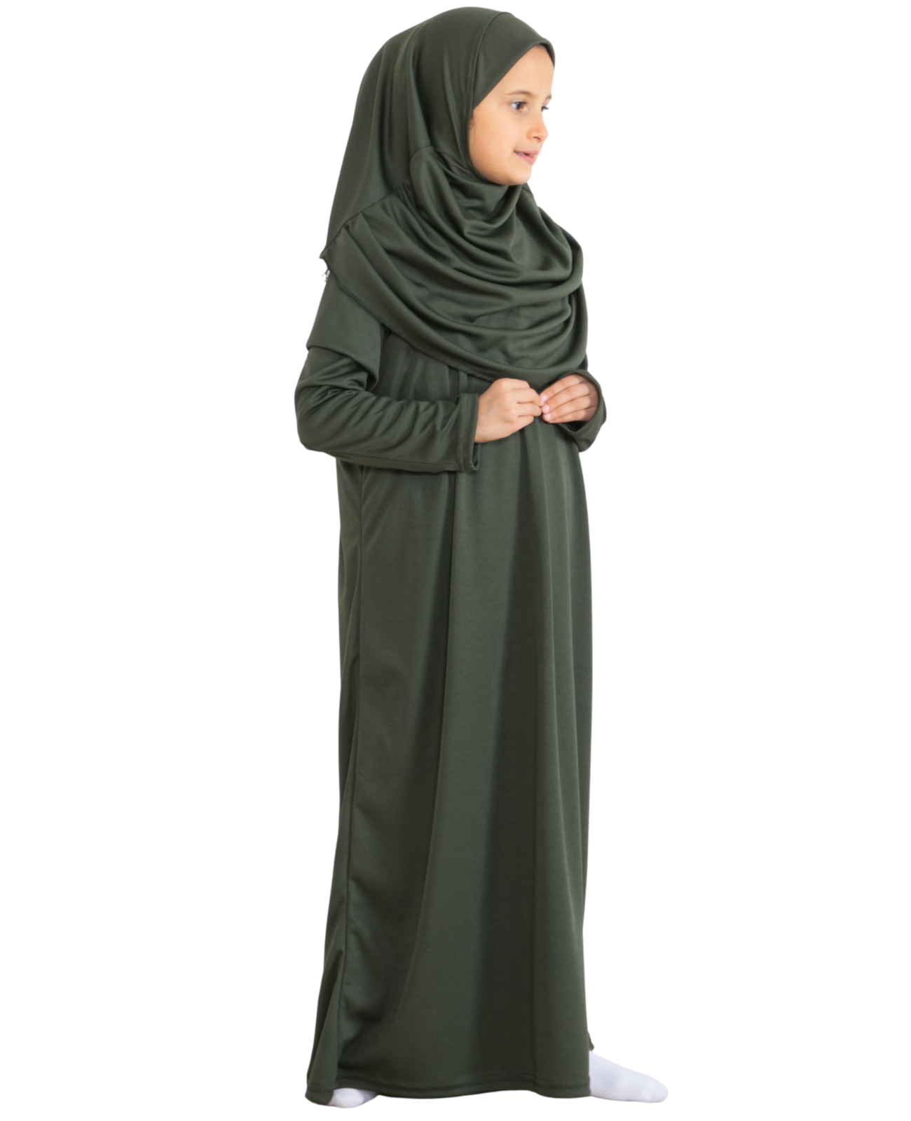 Dress For Girls With Hijab - Black