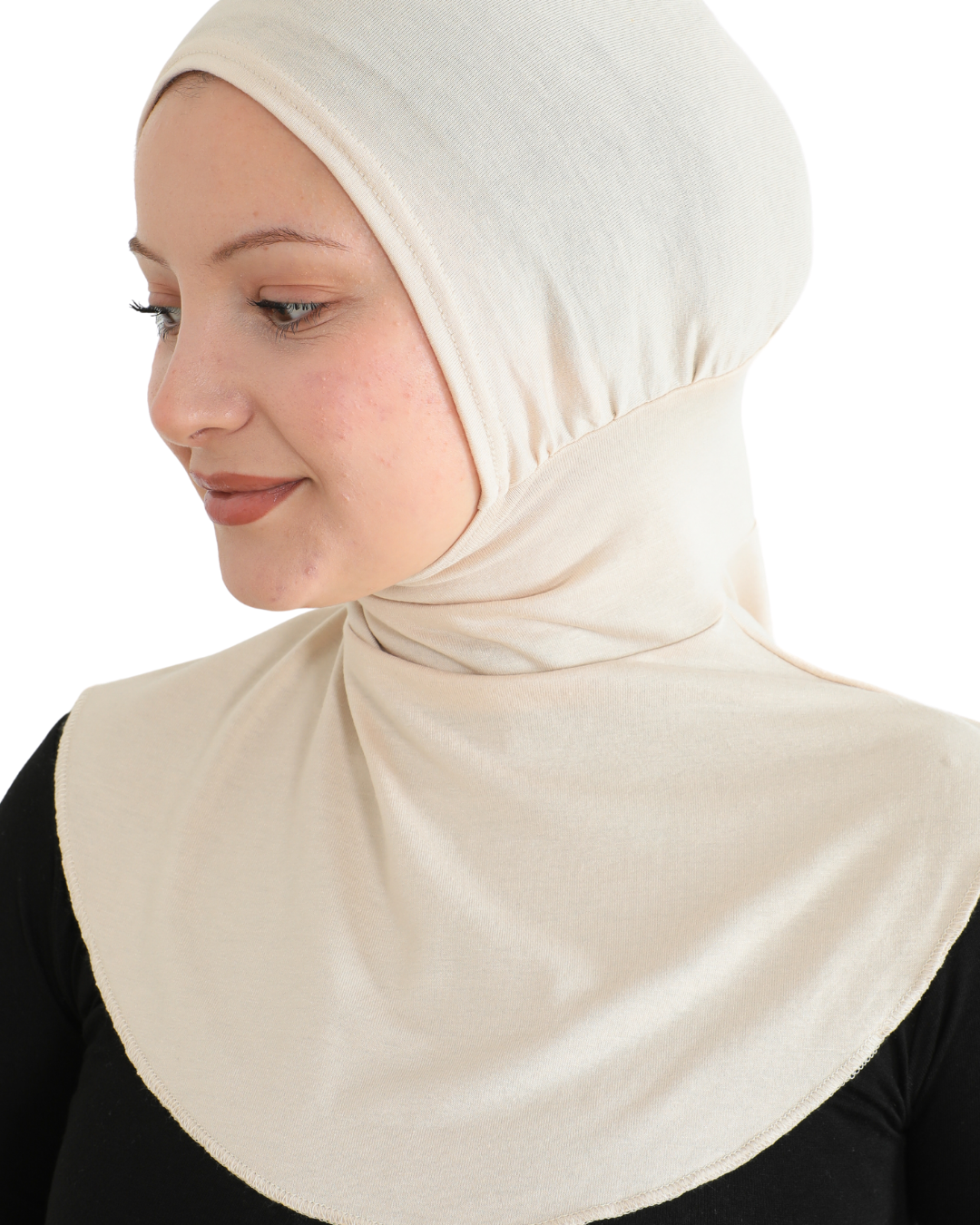 Sport Hijab With Neck Collar - Black