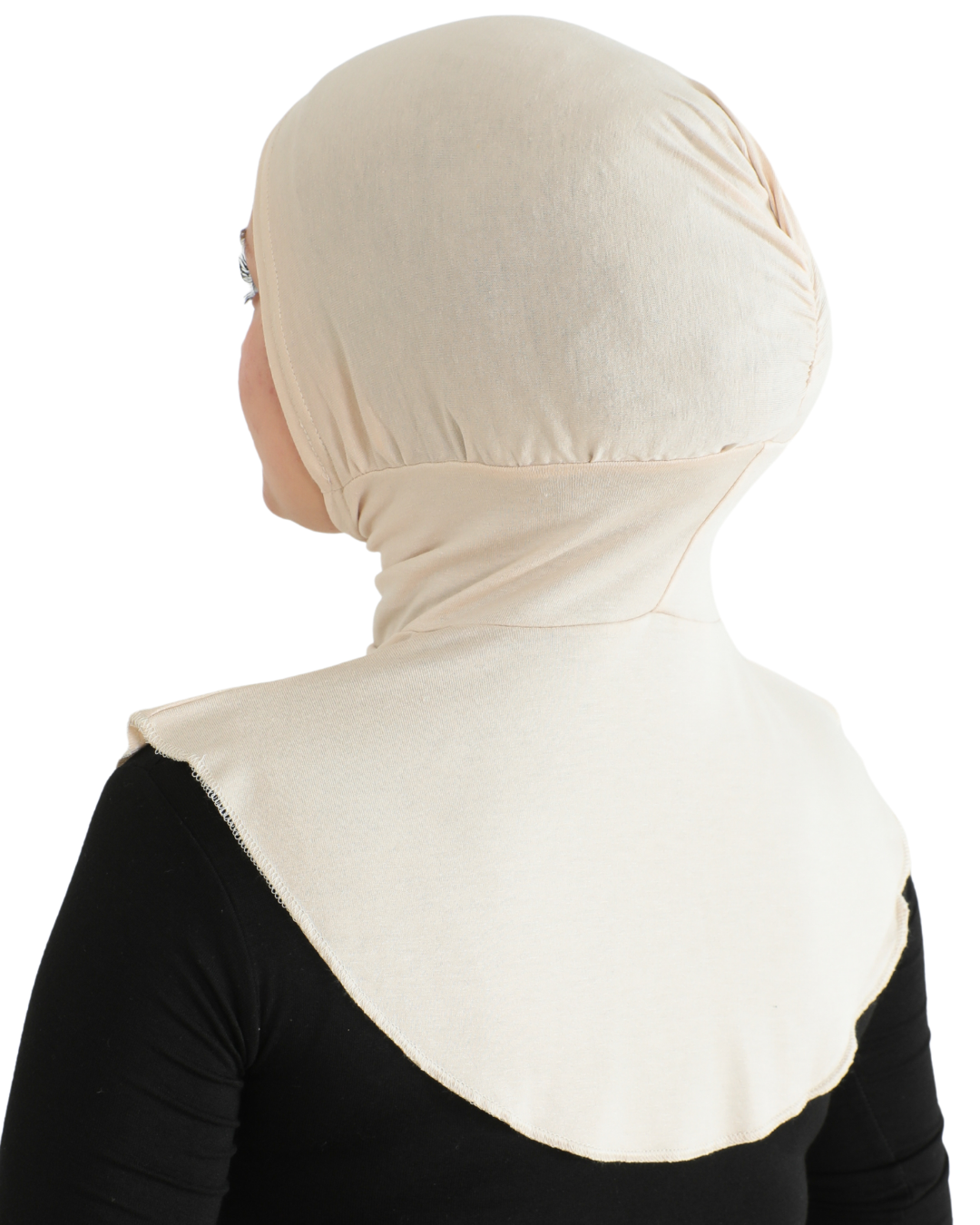 Sport Hijab With Neck Collar - Black