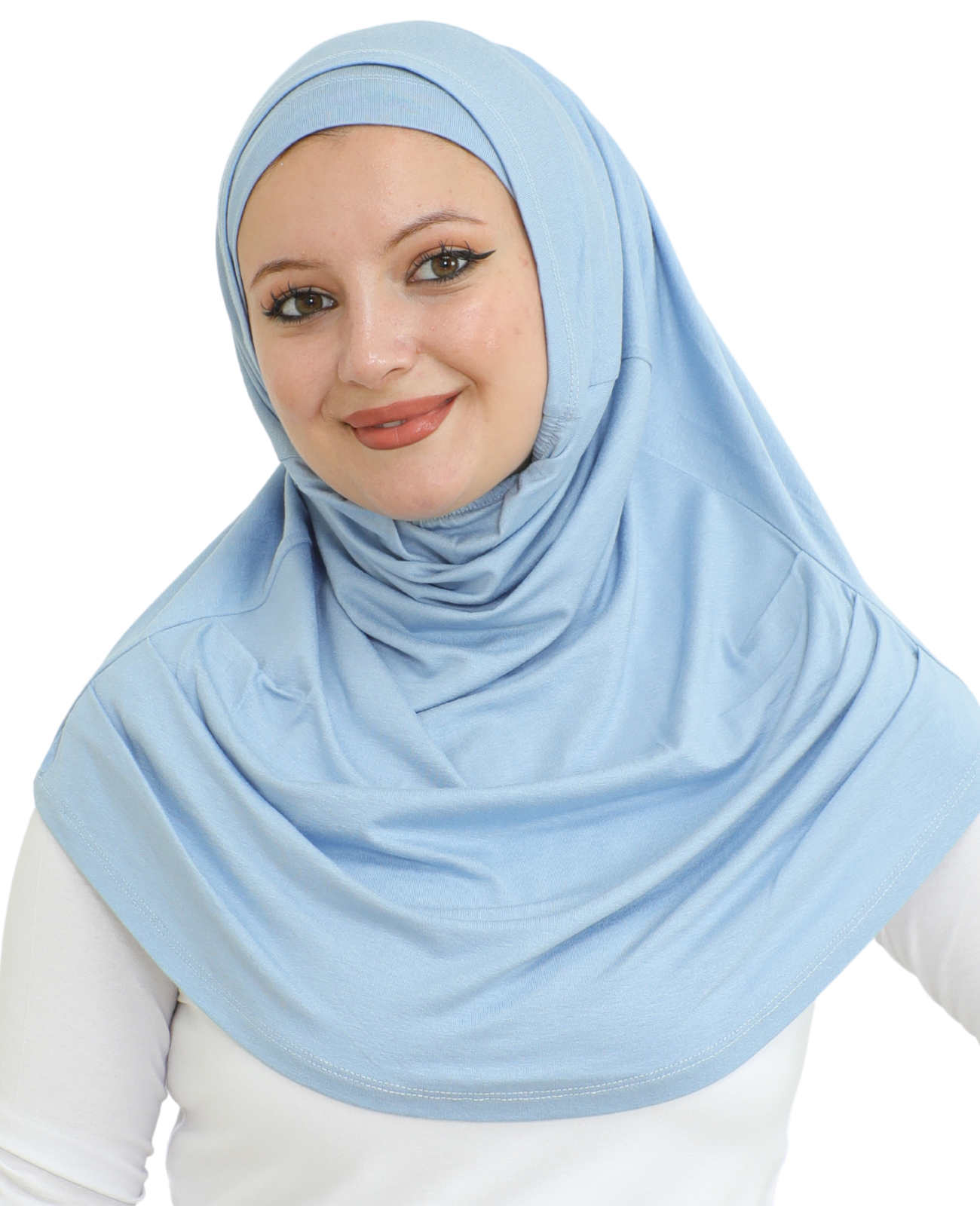 Chic Ready To Wear Hijab For Women - Light Blue