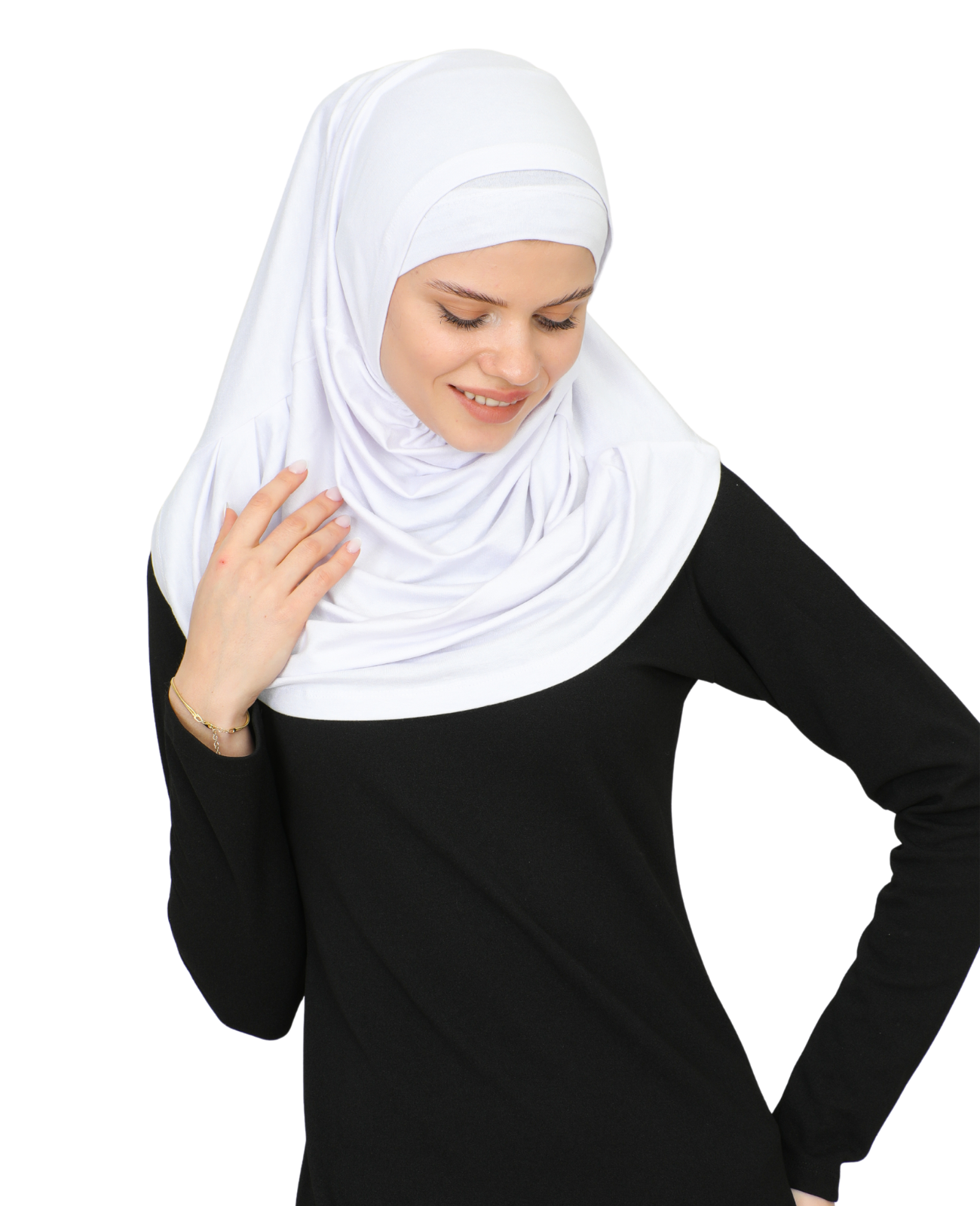 Chic Ready To Wear Hijab For Women - White