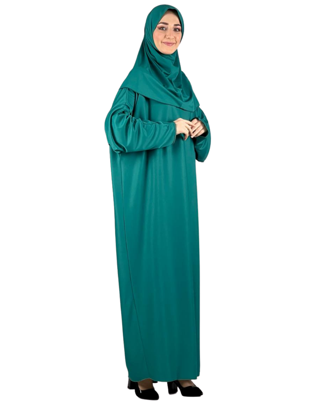 Women Prayers Clothes with Hijab Muslim Outfits Long Robe Abaya Turkish Islamic Dresses Dubai Kaftan with Rosary