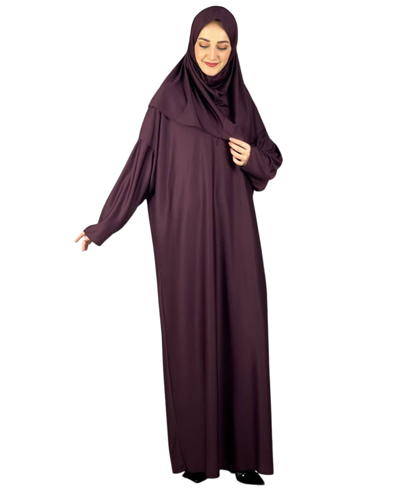 Women Prayers Clothes with Hijab Muslim Outfits Long Robe Abaya Turkish Islamic Dresses Dubai Kaftan with Rosary