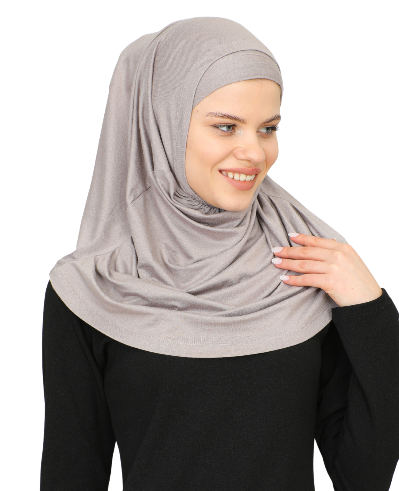 Chic Ready To Wear Hijab For Women - Light Mink