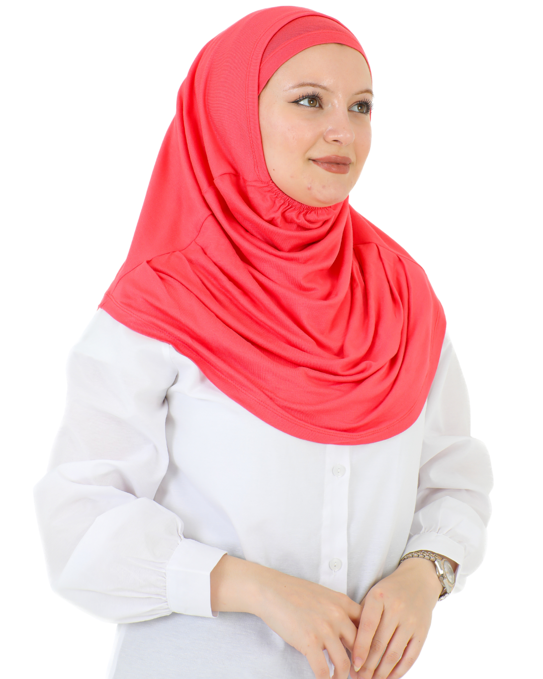 Chic Ready To Wear Hijab For Women - Brink Pink