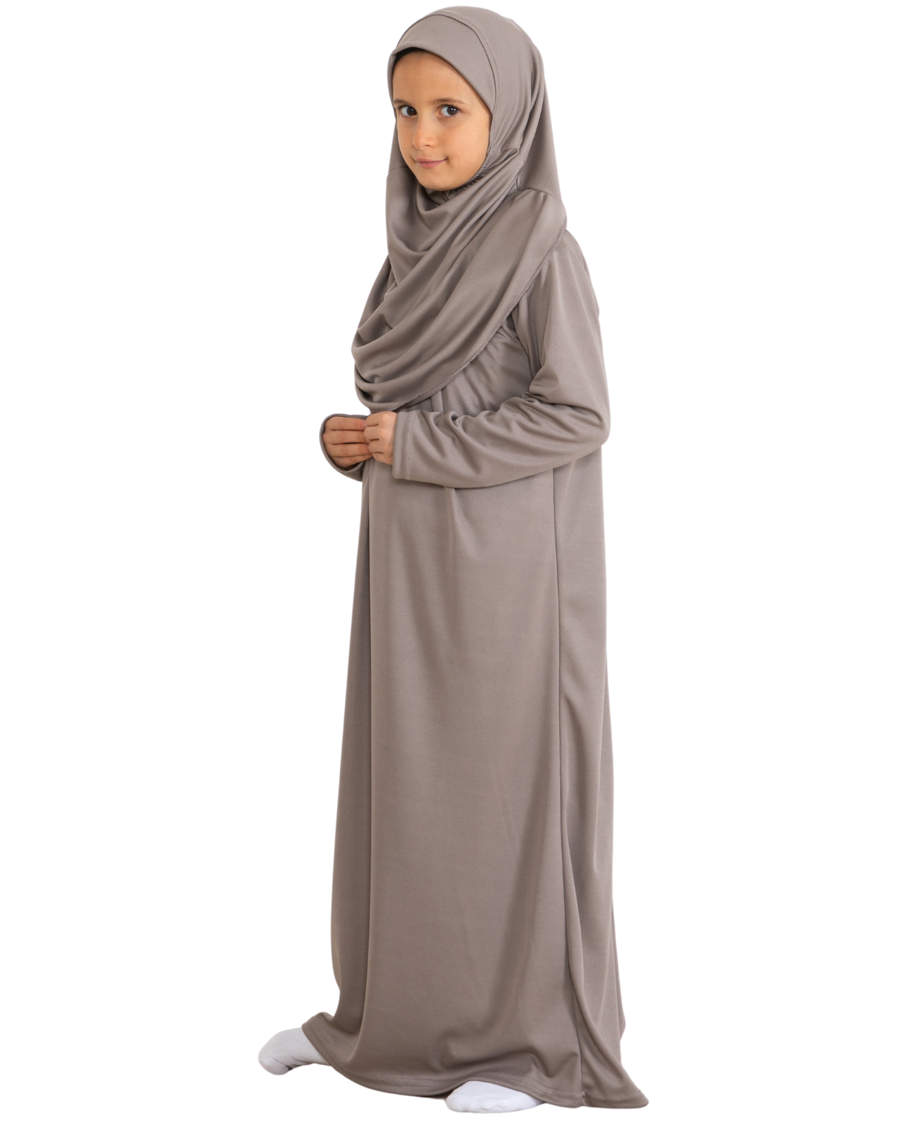 Dress For Girls With Hijab - Black