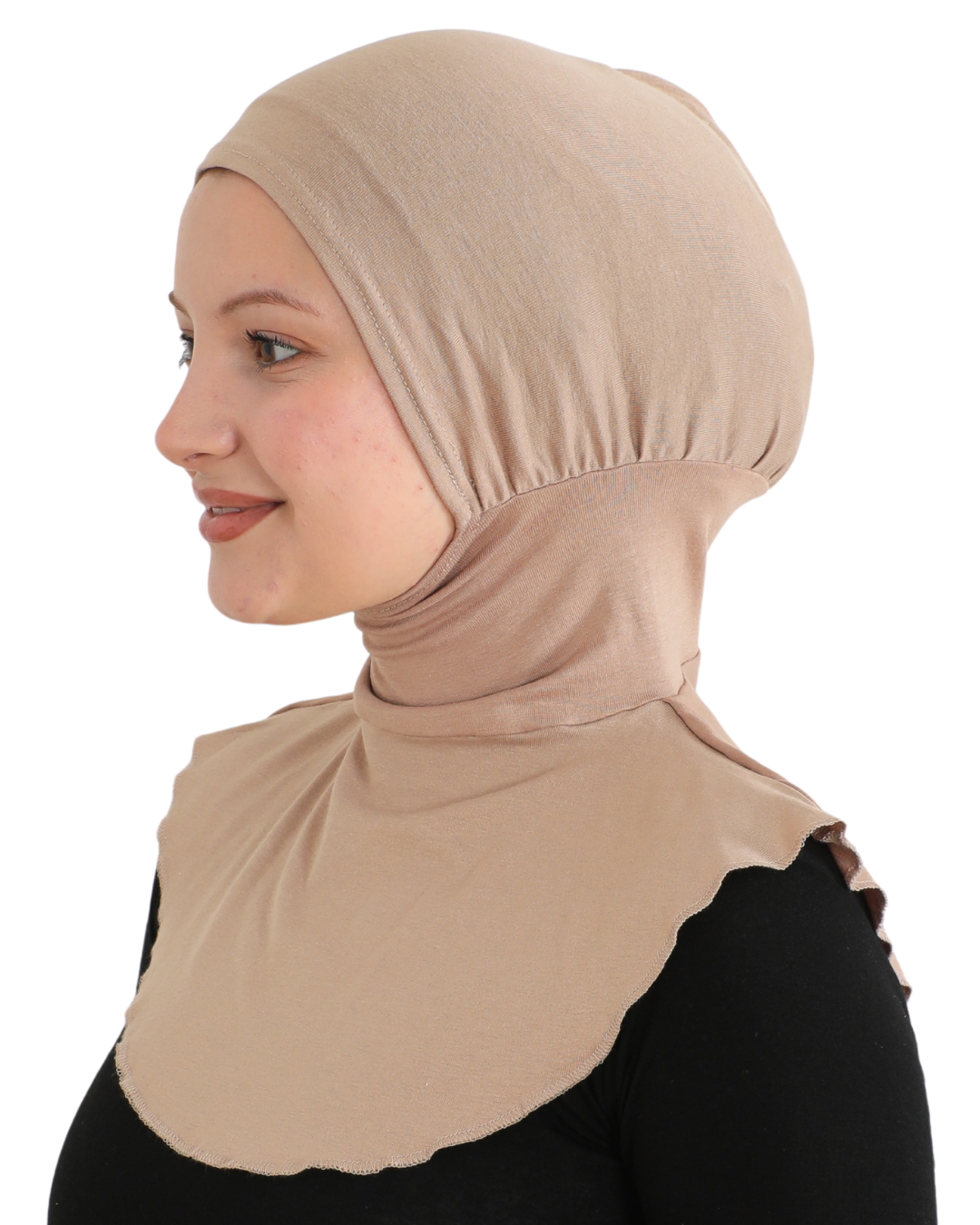 Sport Hijab With Neck Collar - Black