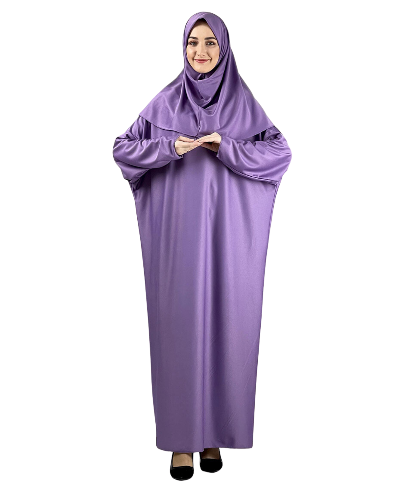 Women Prayers Clothes with Hijab Muslim Outfits Long Robe Abaya Turkish Islamic Dresses Dubai Kaftan with Rosary