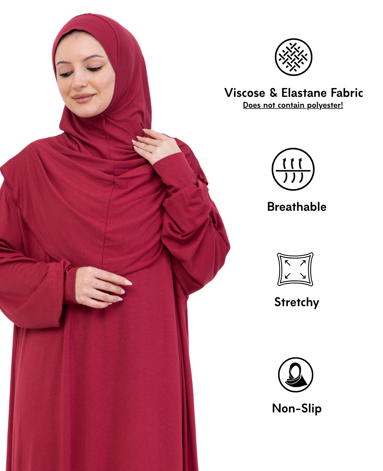 One Piece Prayer Dress Set Viscose