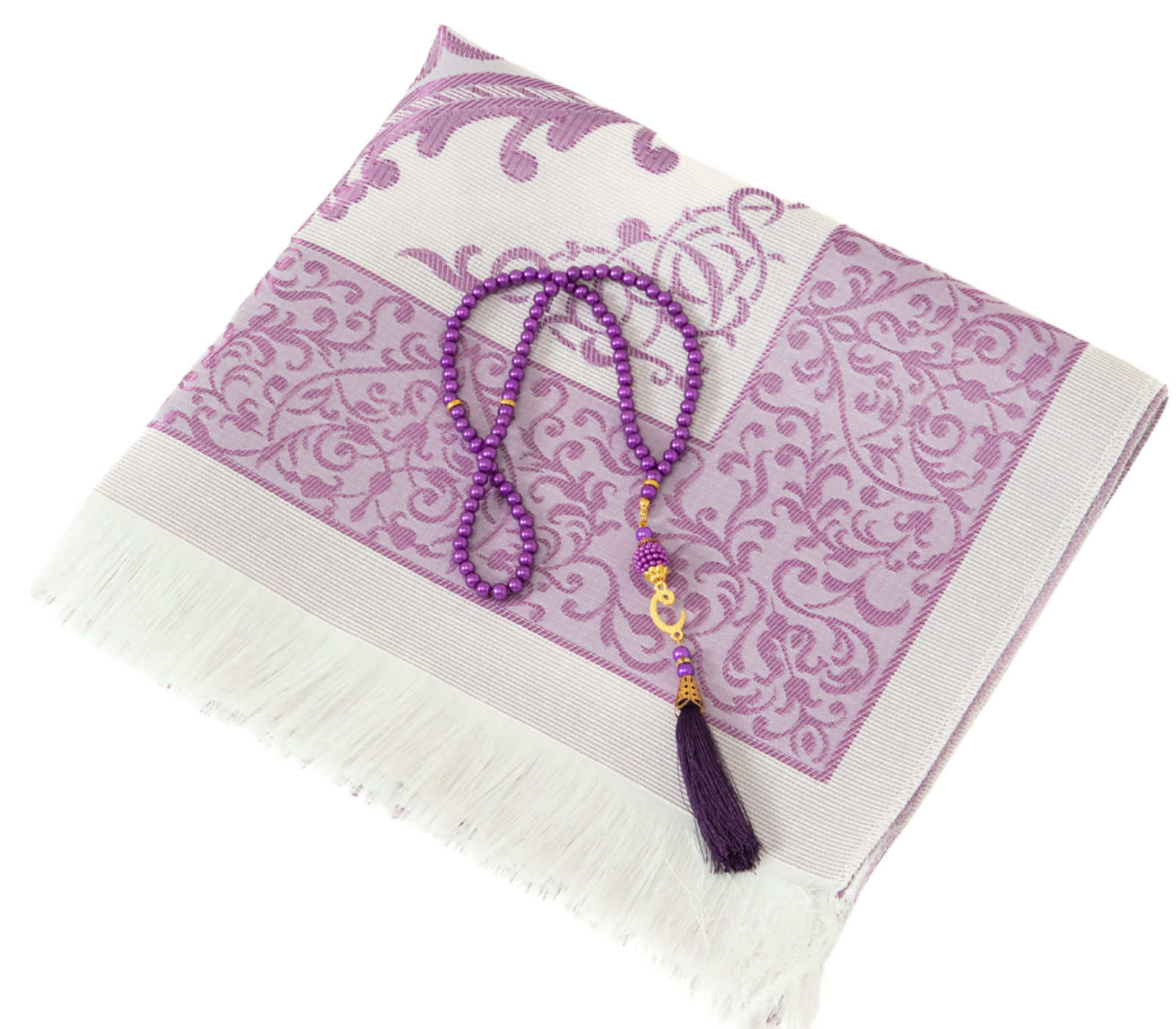 Prayer Rug with Tasbih Bag for Pray, Muslim Gifts Bayram, Mat Salah, Sajadah for Women & Men