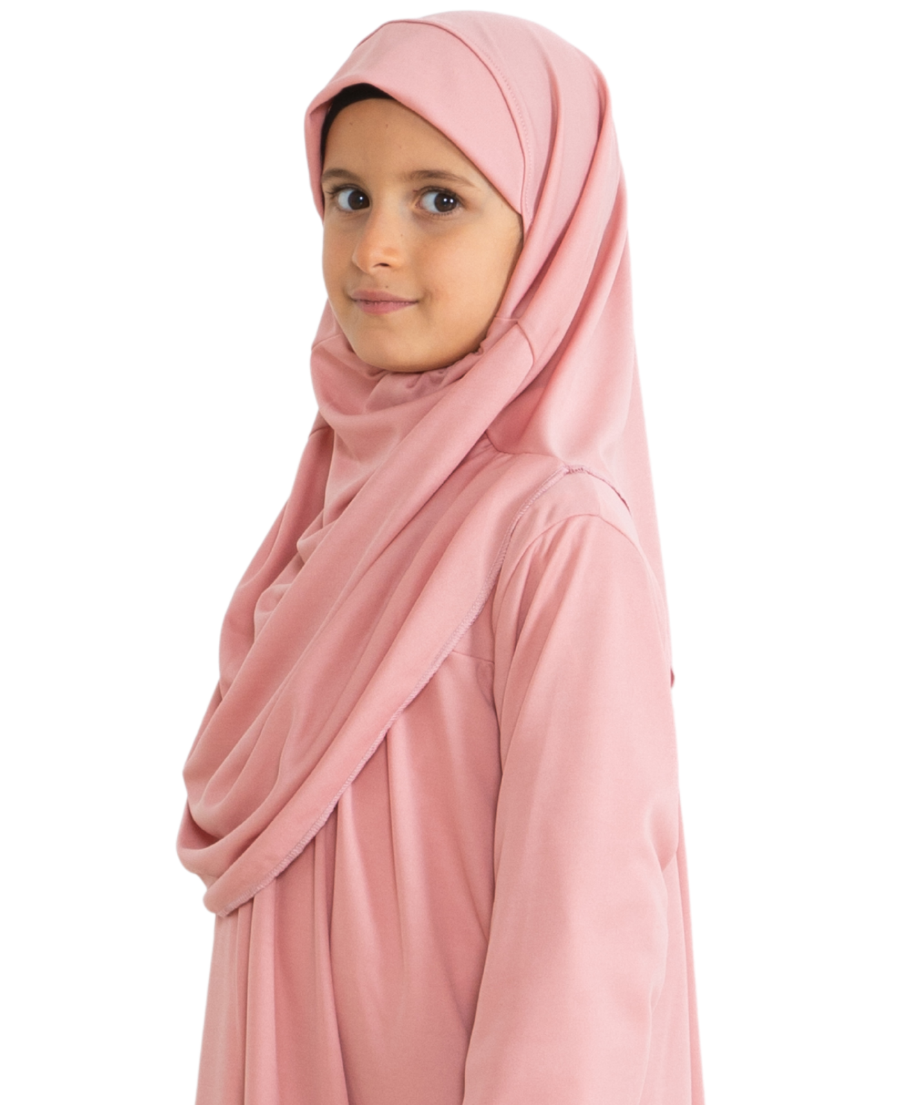 Dress For Girls With Hijab - Black
