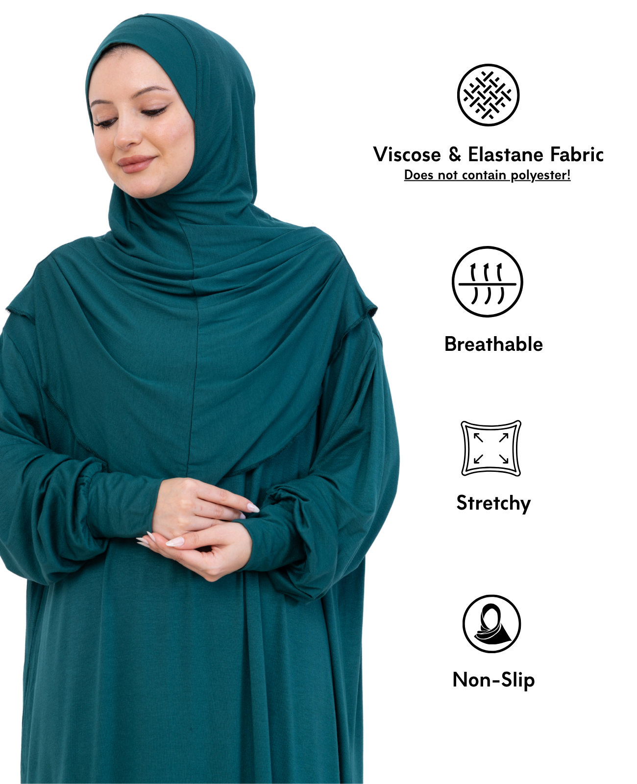 One Piece Prayer Dress Set Viscose