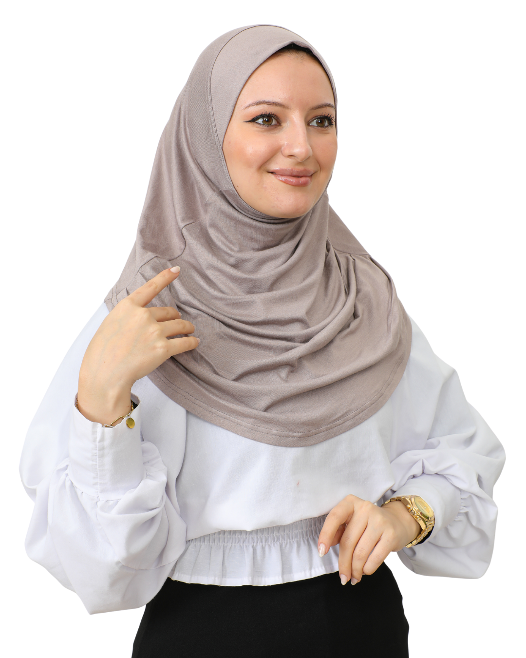 Plain Ready To Wear Hijab for Women - Black