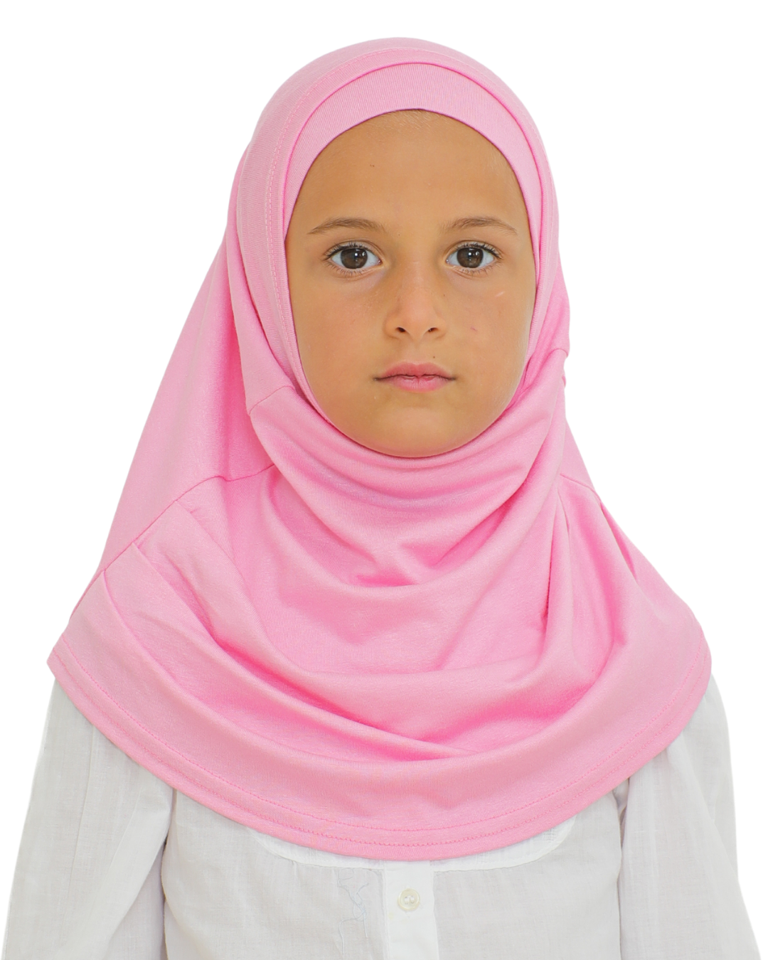 Easy To Wear Hijab For Girls Muslim Scarf for Kids - Pink