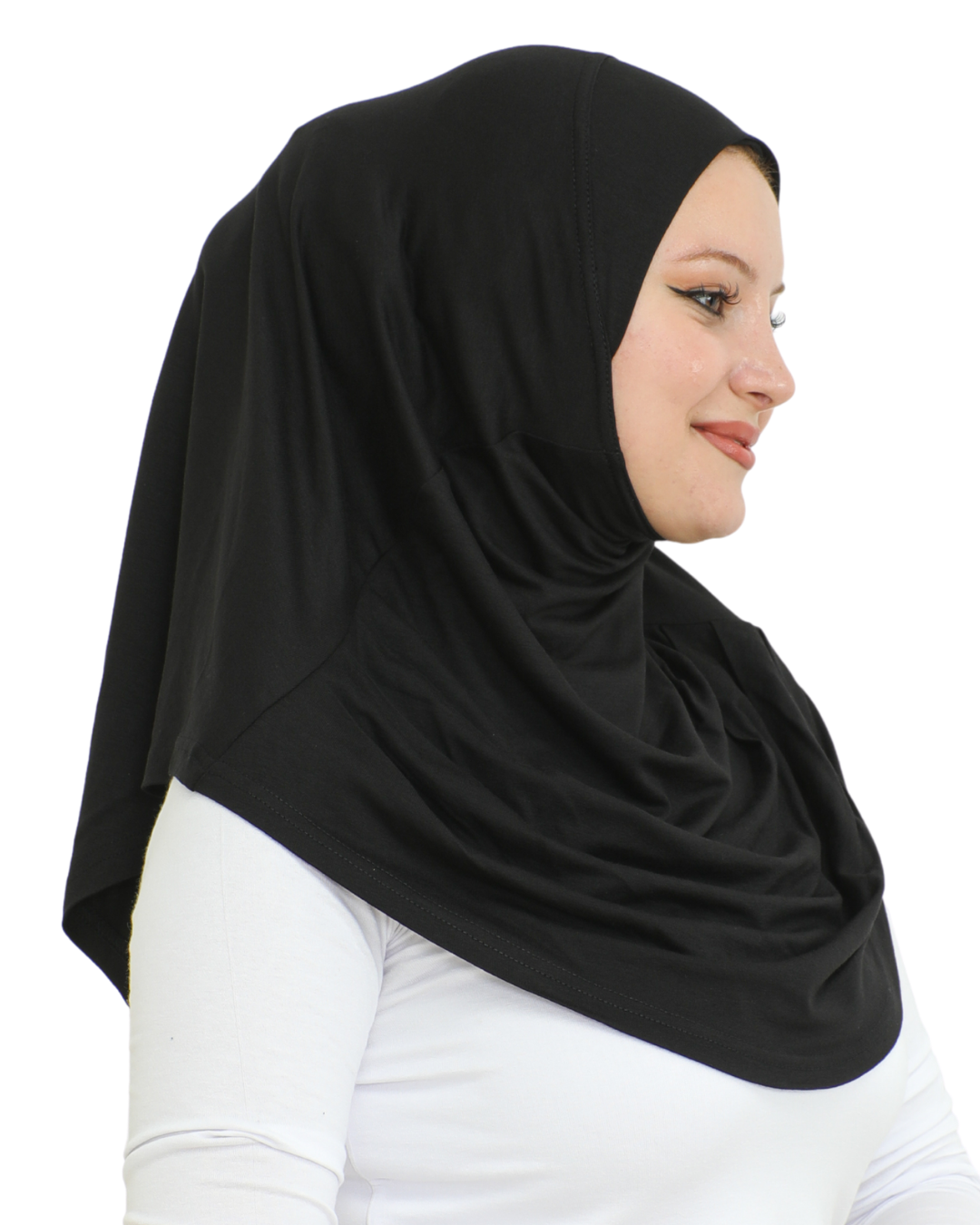 Plain Ready To Wear Hijab for Women - Black