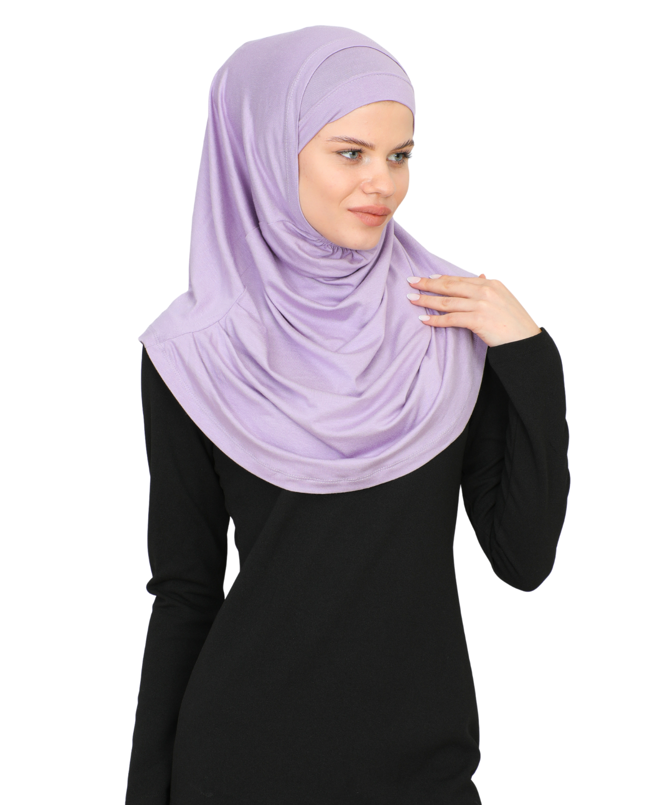 Chic Ready To Wear Hijab For Women - Black