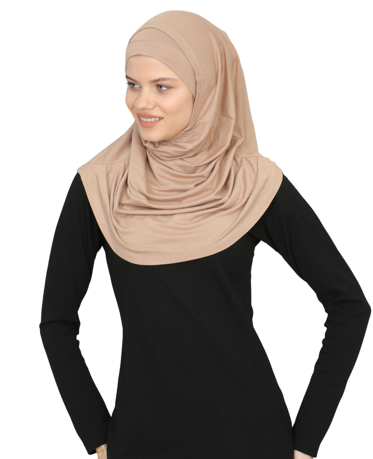 Chic Ready To Wear Hijab For Women - Black