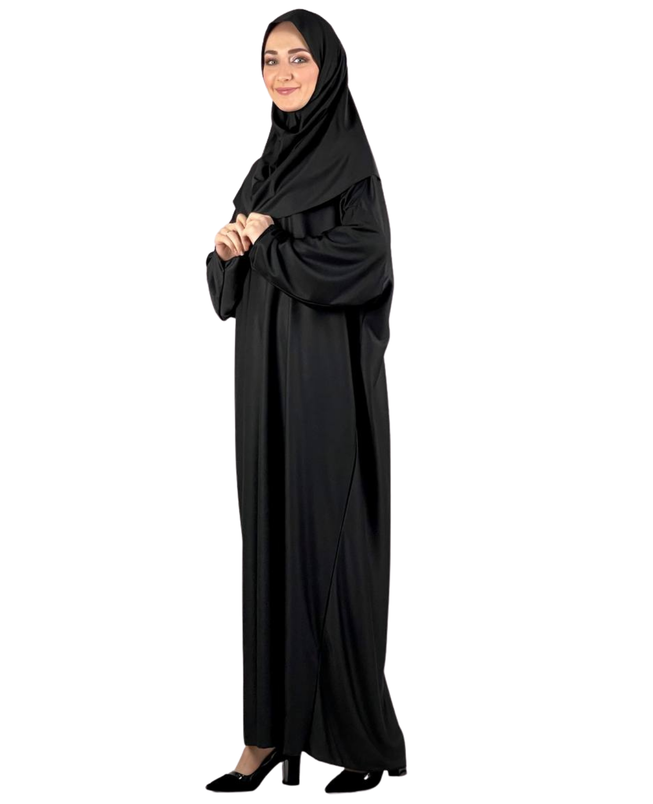 Women Prayers Clothes with Hijab Muslim Outfits Long Robe Abaya Turkish Islamic Dresses Dubai Kaftan with Rosary