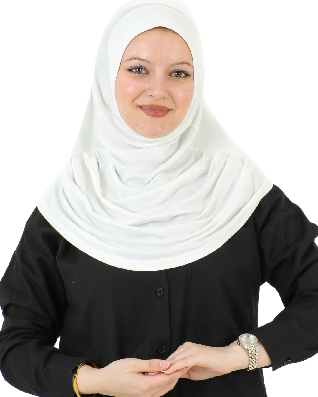 Plain Ready To Wear Hijab for Women - Black