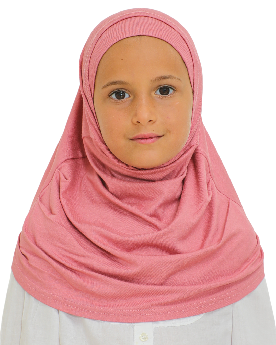 Easy To Wear Hijab For Girls Muslim Scarf for Kids - Pink