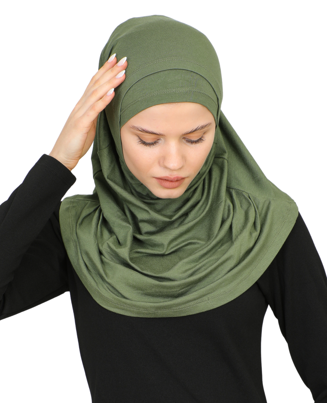 Chic Ready To Wear Hijab For Women - Black