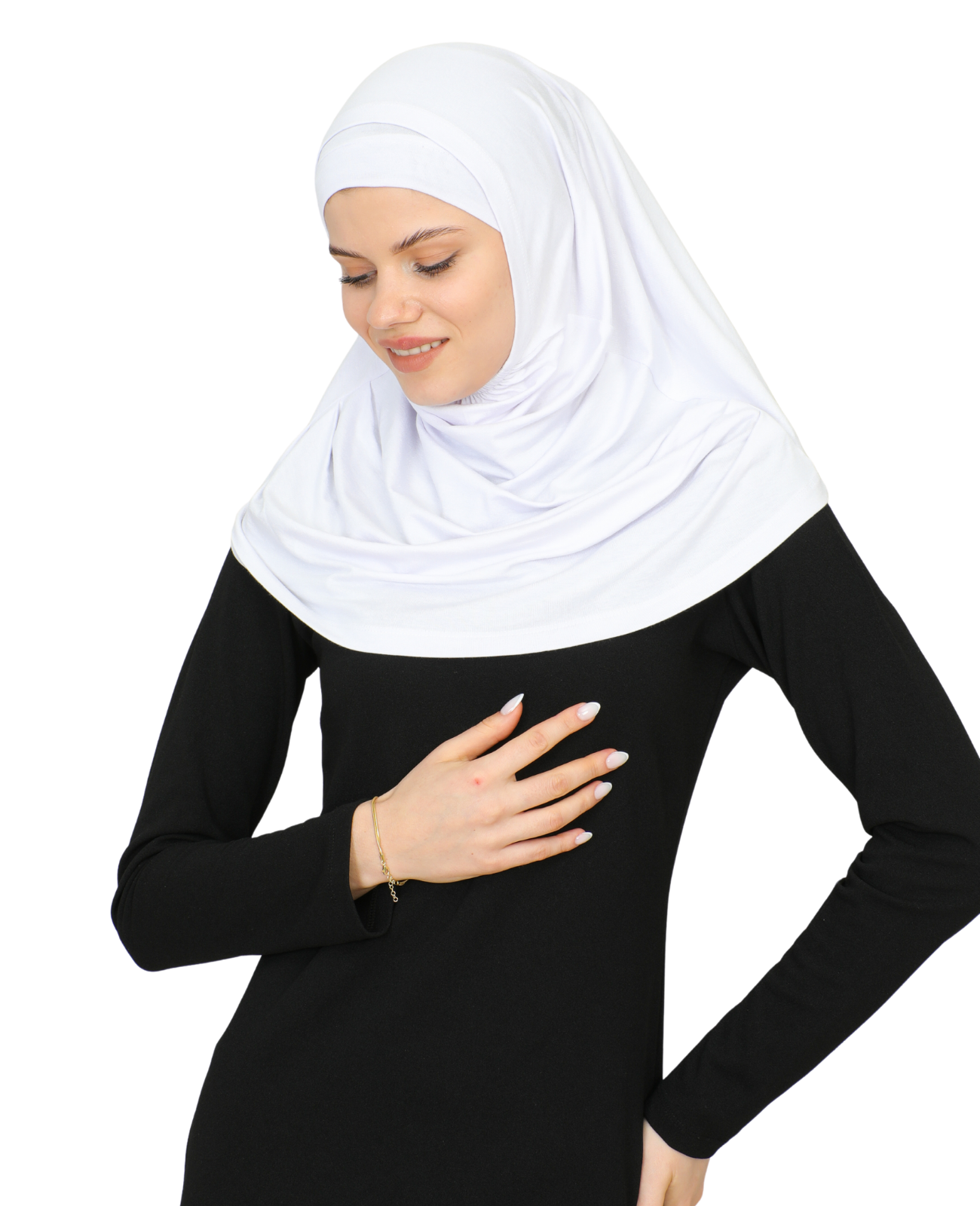 Chic Ready To Wear Hijab For Women - Black