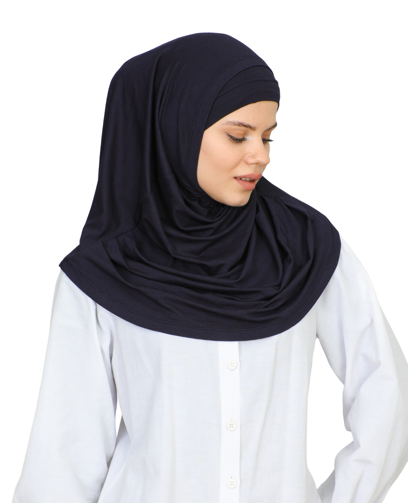 Chic Ready To Wear Hijab For Women - Black