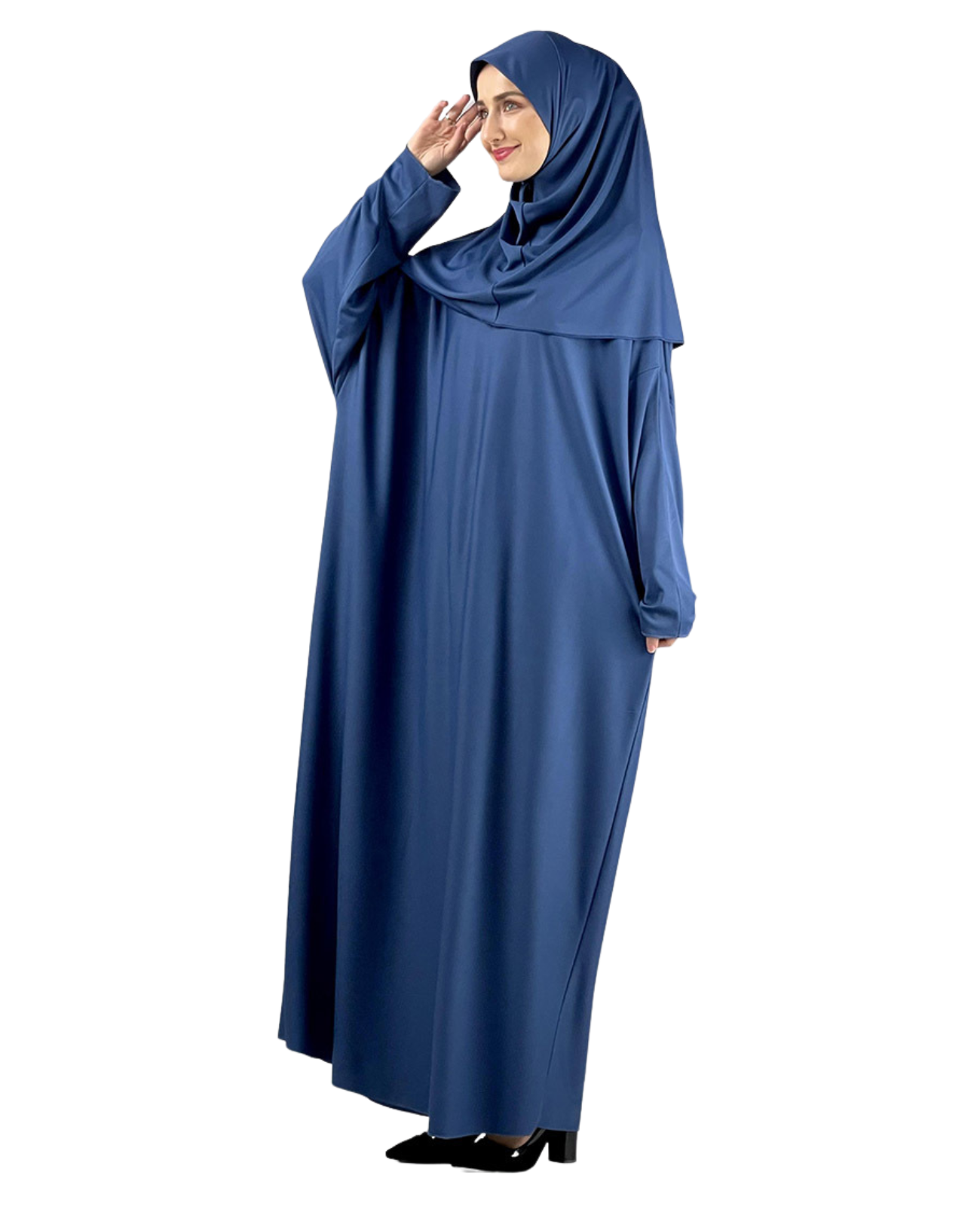 Women Prayers Clothes with Hijab Muslim Outfits Long Robe Abaya Turkish Islamic Dresses Dubai Kaftan with Rosary