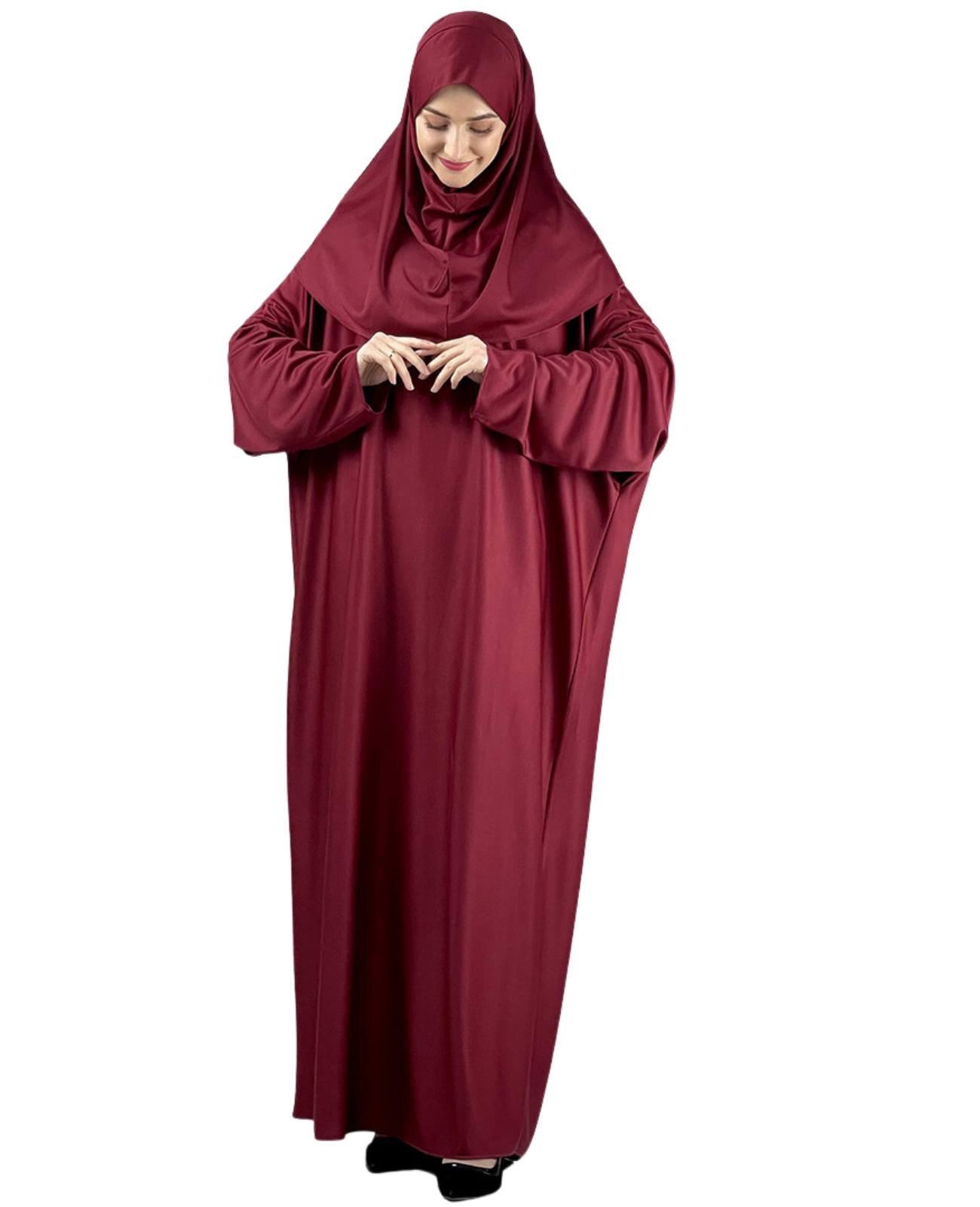 Women Prayers Clothes with Hijab Muslim Outfits Long Robe Abaya Turkish Islamic Dresses Dubai Kaftan with Rosary