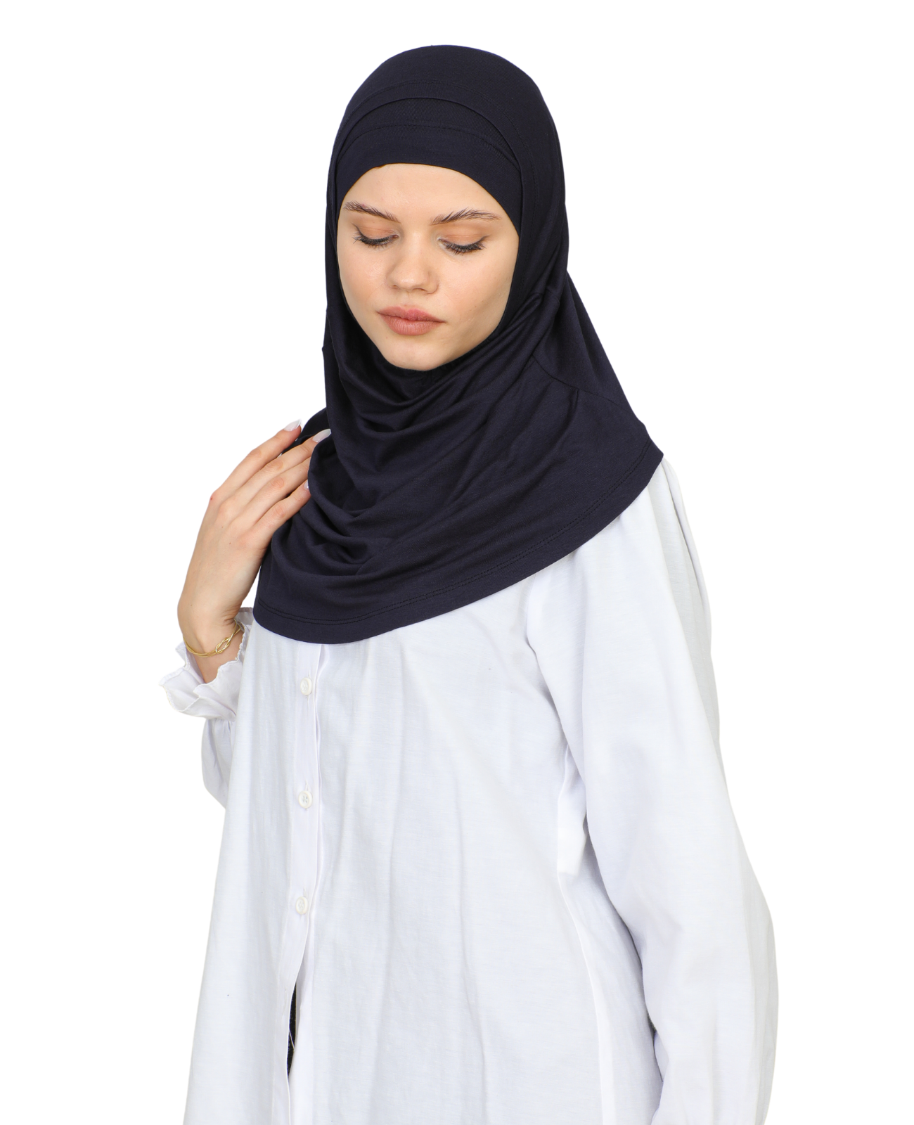 Chic Ready To Wear Hijab For Women - Black