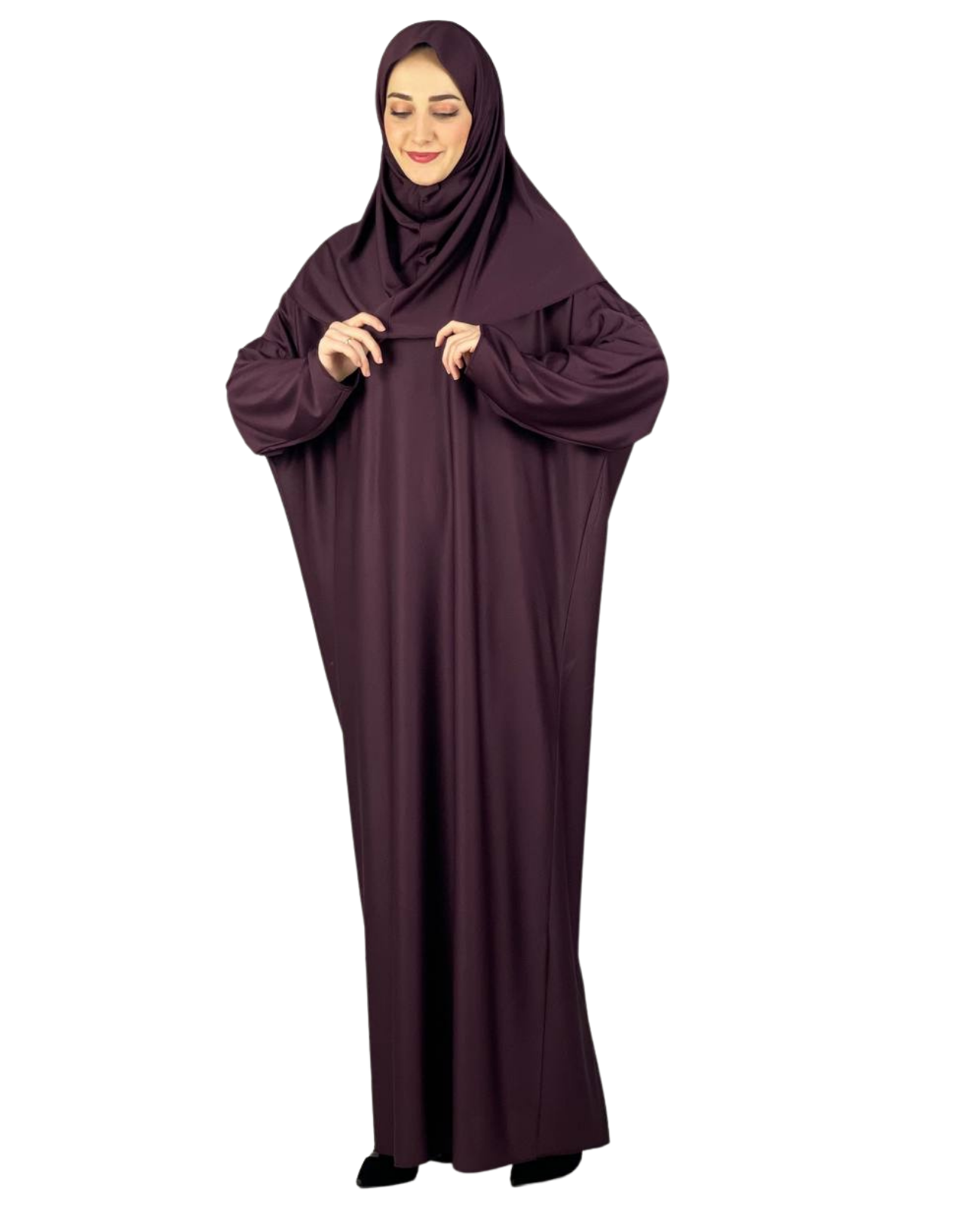 Women Prayers Clothes with Hijab Muslim Outfits Long Robe Abaya Turkish Islamic Dresses Dubai Kaftan with Rosary