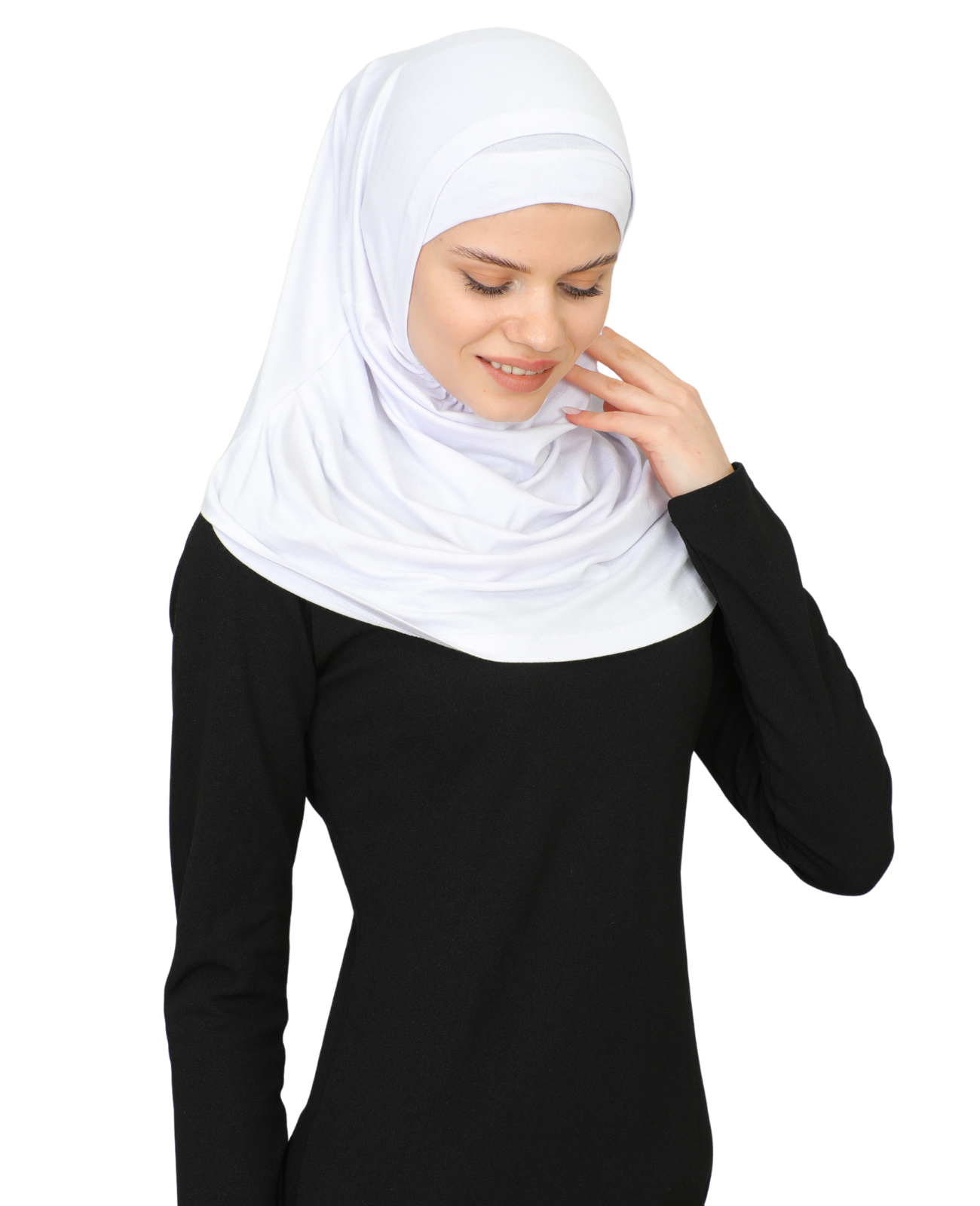 Chic Ready To Wear Hijab For Women - Black